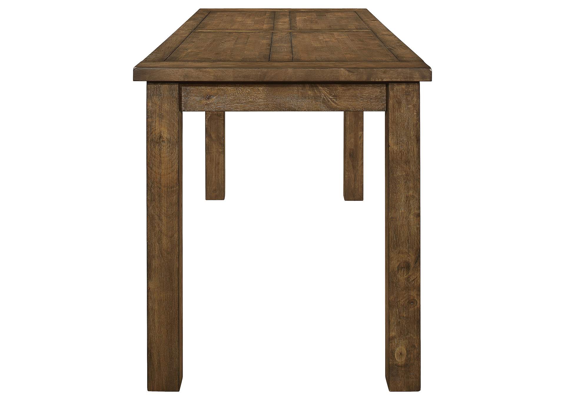 Coleman 5-piece Counter Height Dining Set Rustic Golden Brown