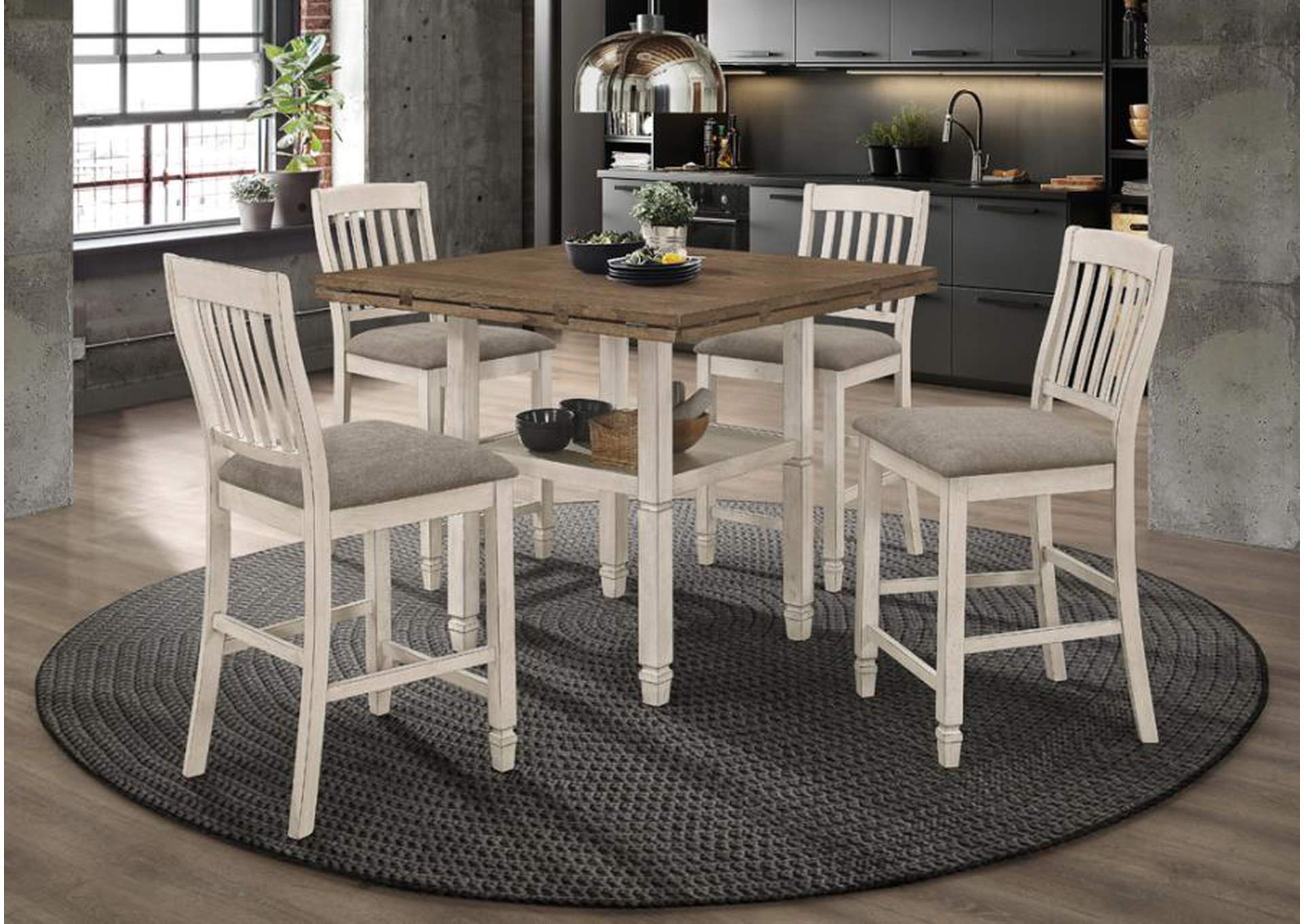 COUNTER HT TABLE 7 PC SET image 1