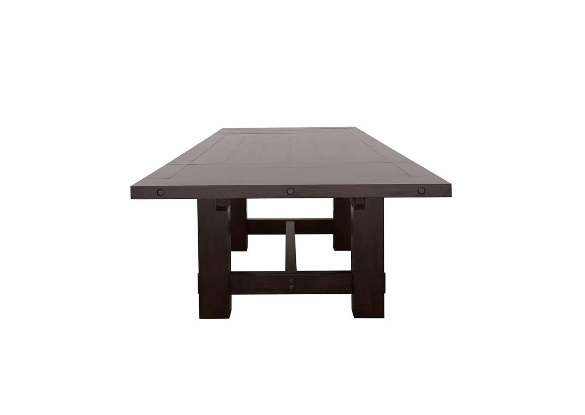Calandra Rectangle Dining Table with Extension Leaf Vintage Java