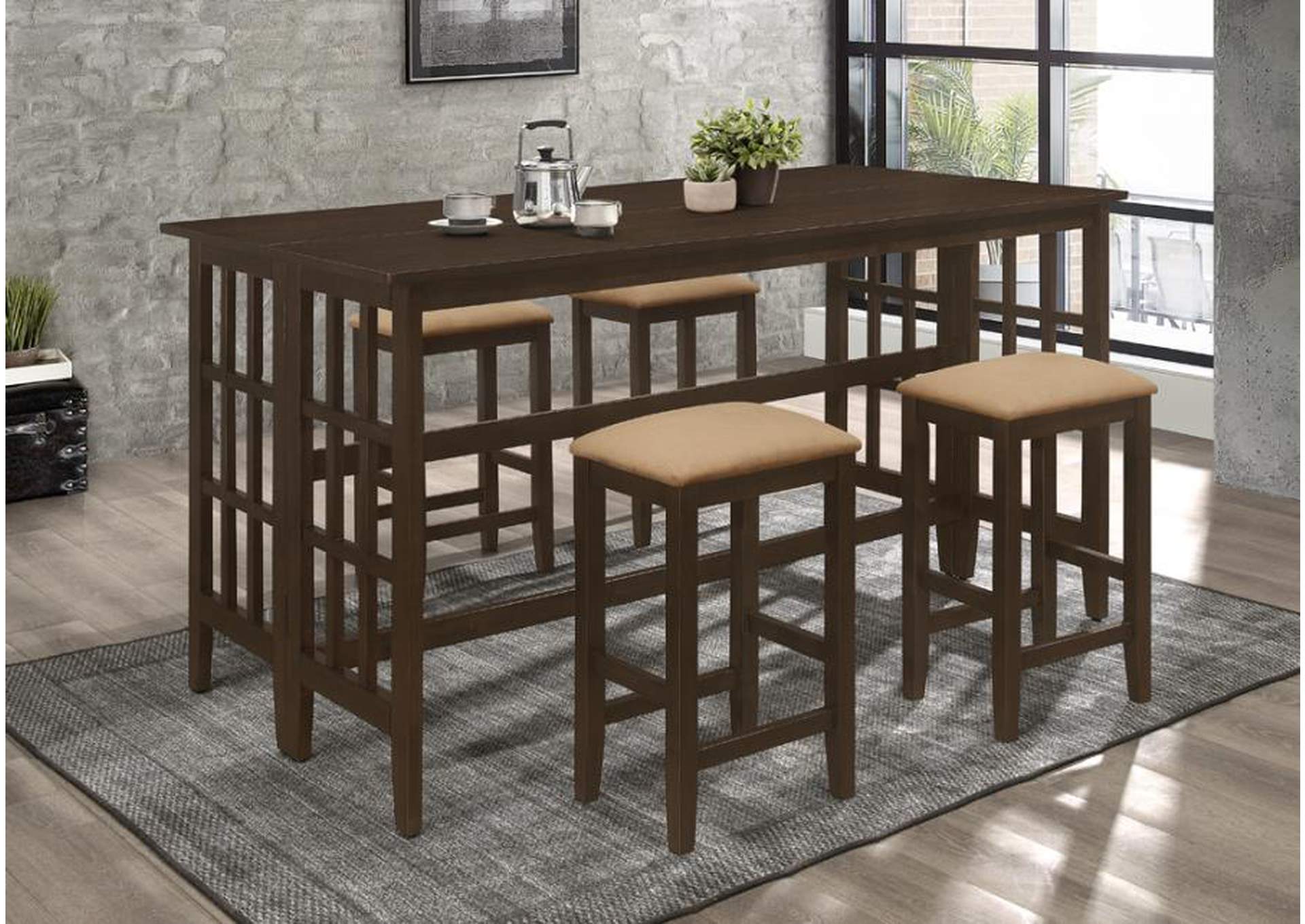 COUNTER HEIGHT 5 PC SET image 1