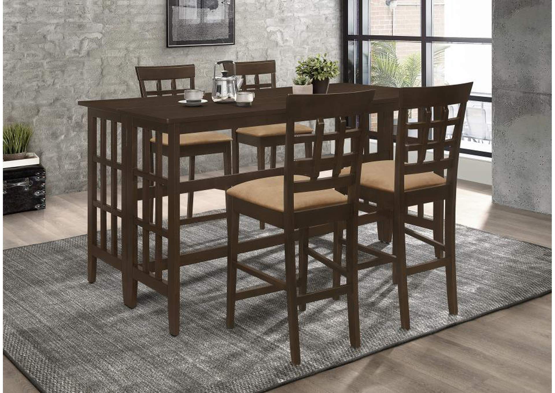 COUNTER HT TABLE 5 PC SET image 1