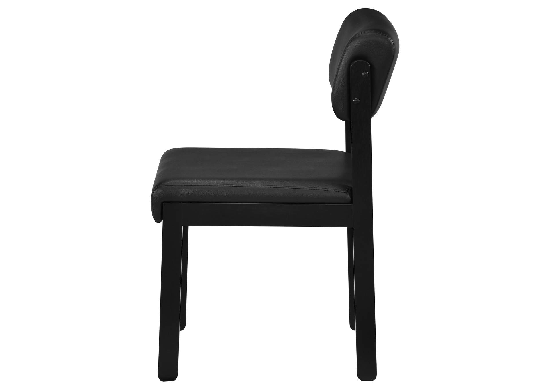 Kehoe Upholstered Dining Side Chair Black (Set of 2) image 6