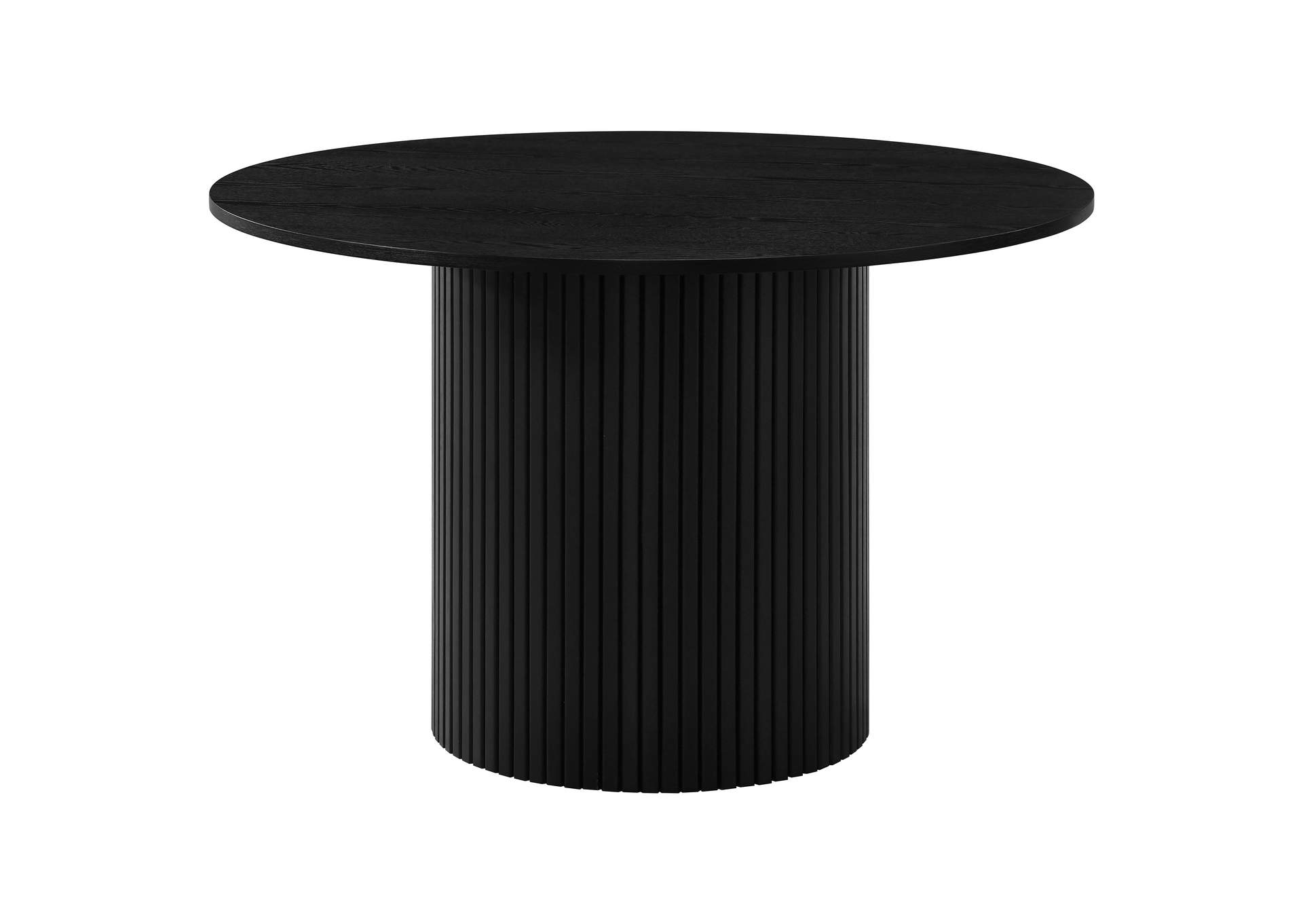 Hamlyn 5-piece Round Wood Dining Set Wheat and Black image 3