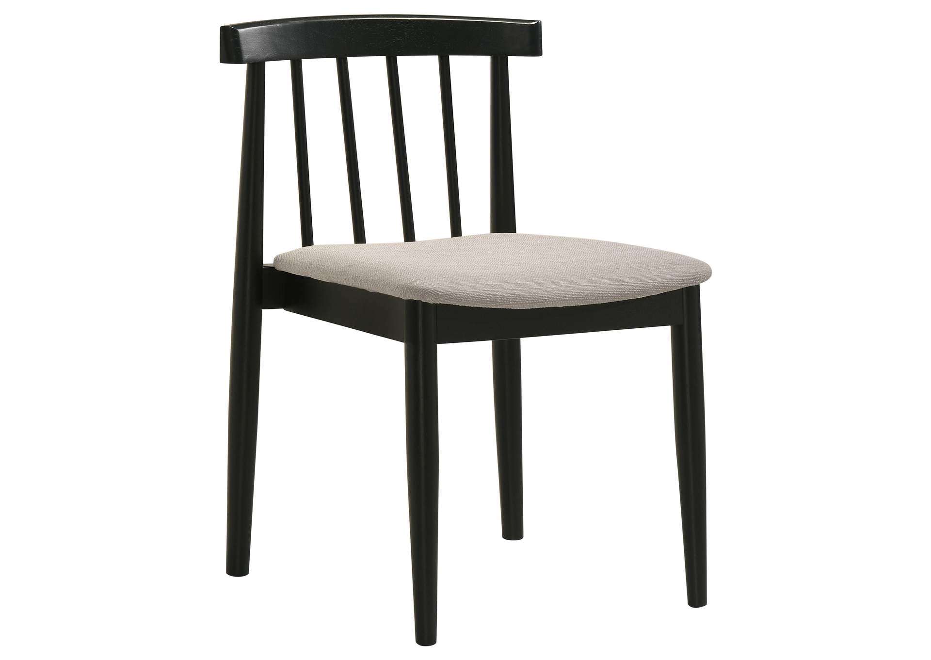 Hamlyn 5-piece Round Wood Dining Set Wheat and Black image 5