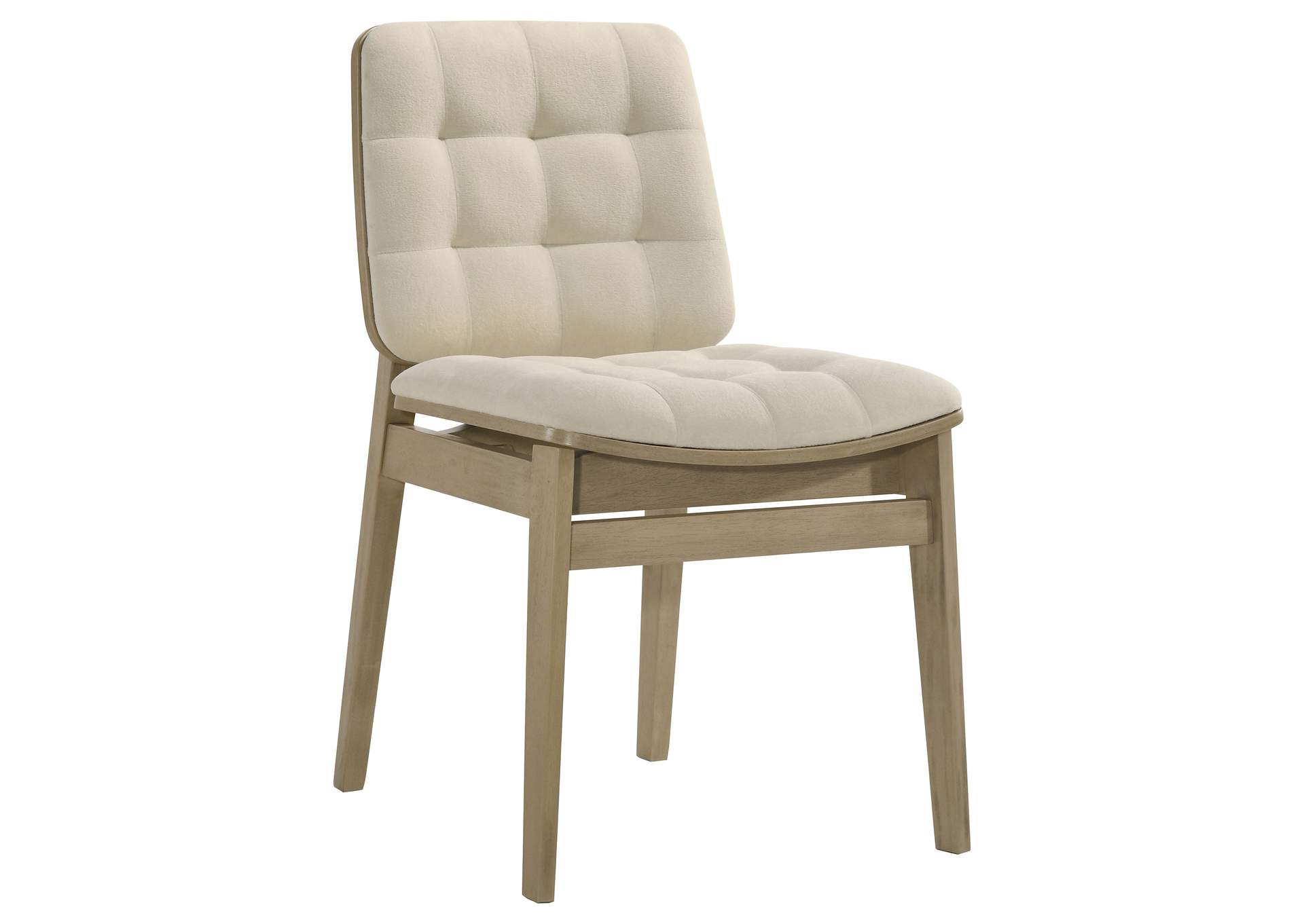 Hamlyn 5-piece Round Wood Dining Set Cream and Natural Oak image 6