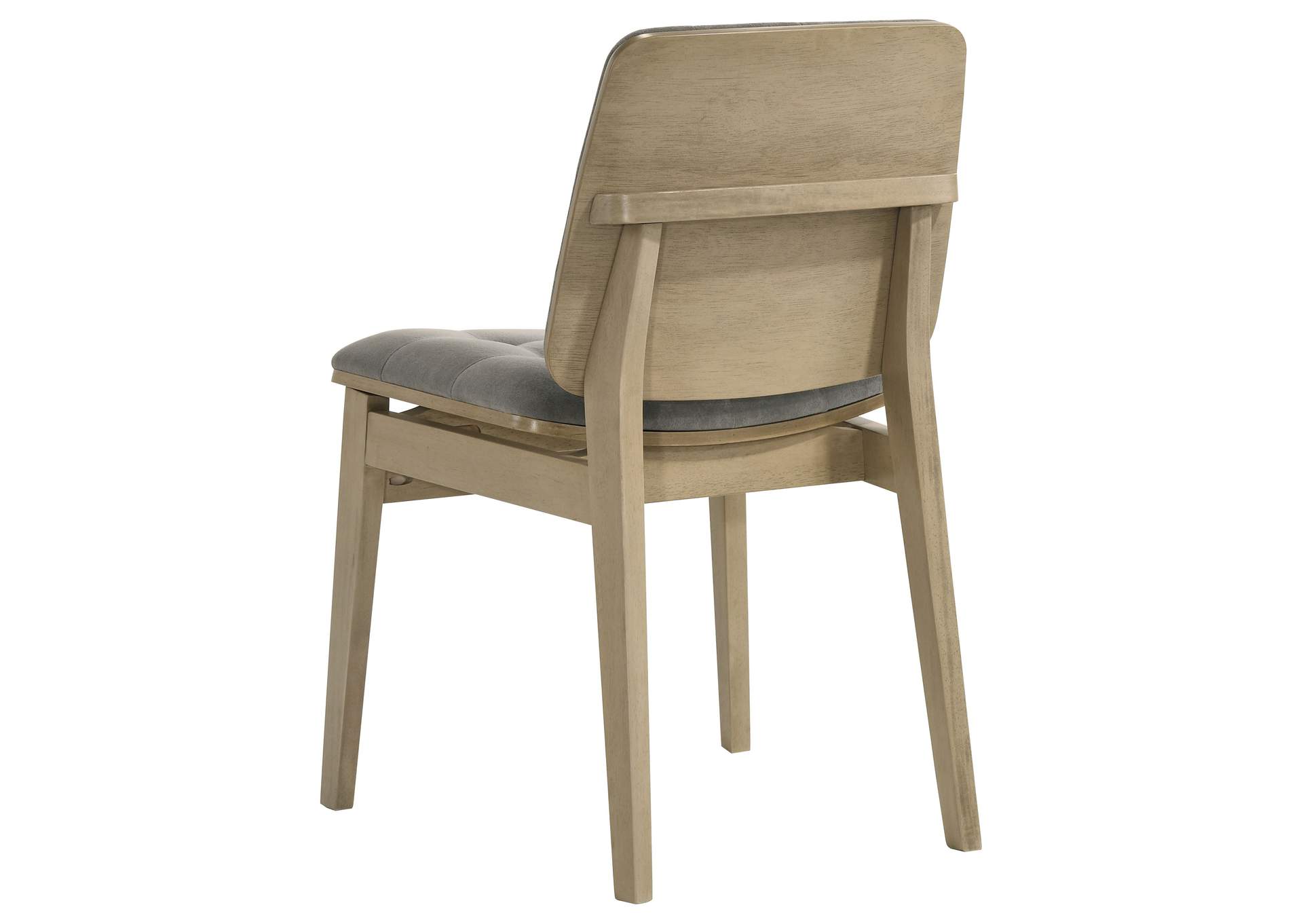 Hamlyn 5-piece Round Wood Dining Set Grey and Natural Oak image 8