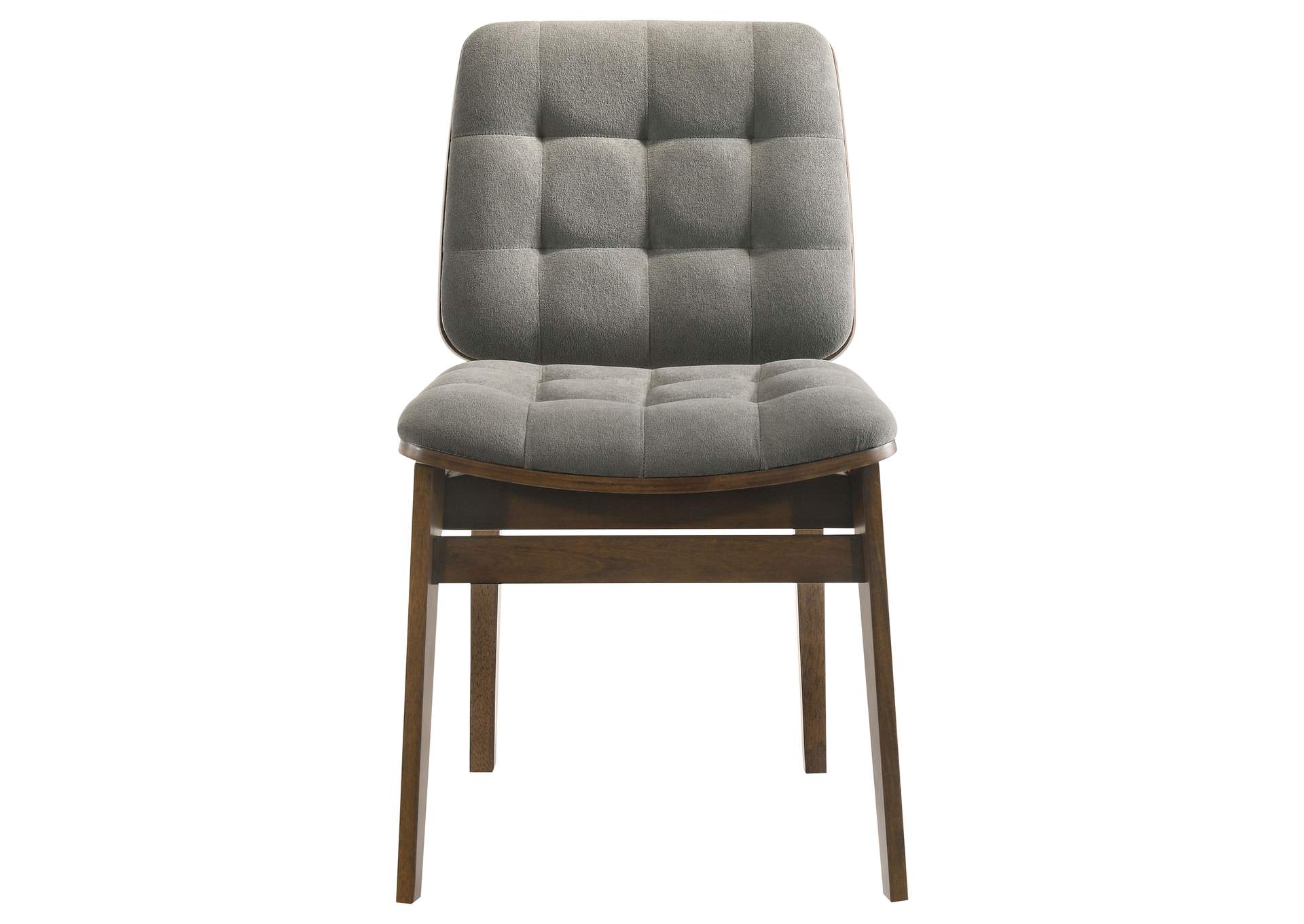 Hamlyn 5-piece Round Wood Dining Set Grey and Walnut image 6