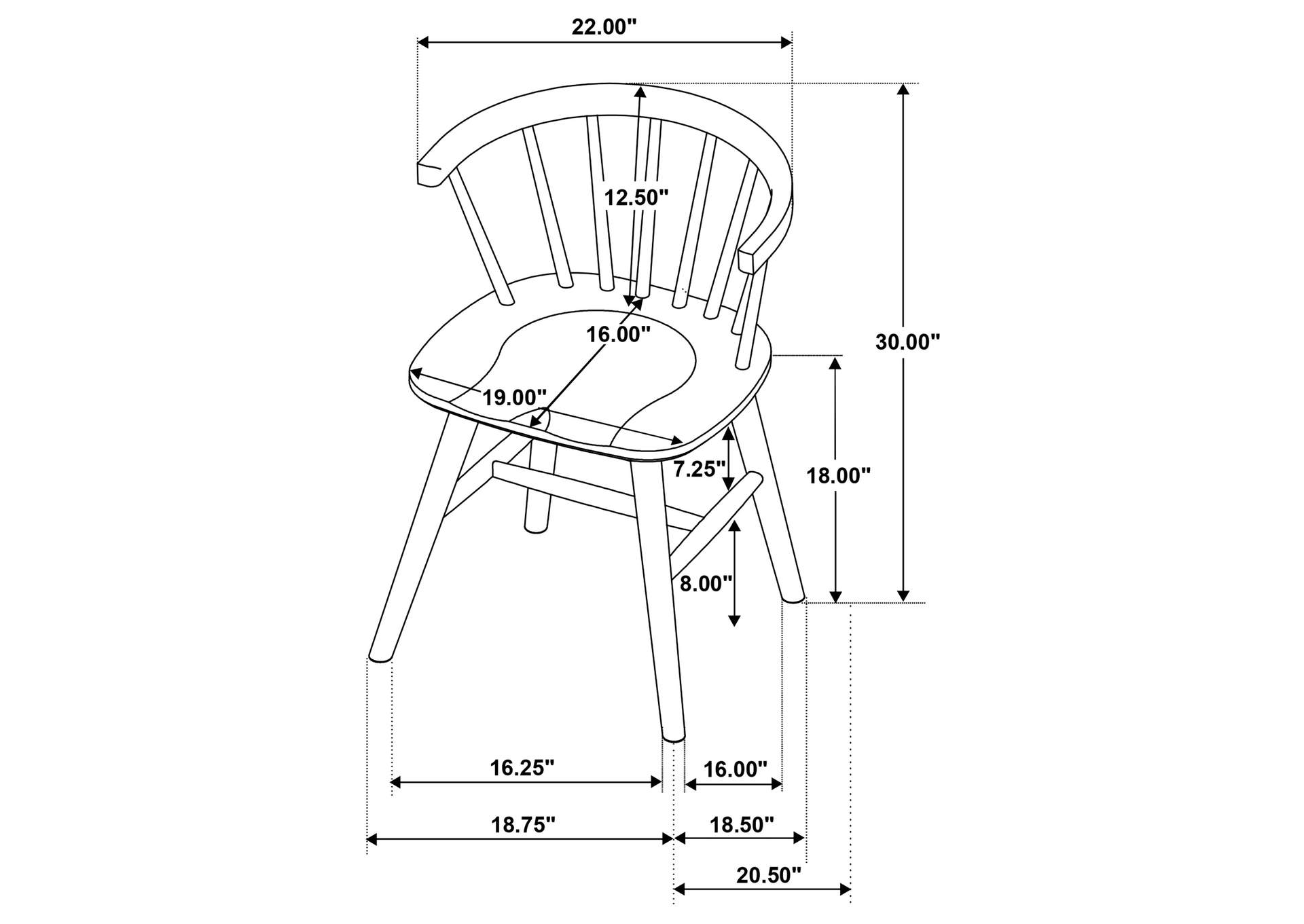 Hamlyn 5-piece Round Wood Dining Set Walnut image 10