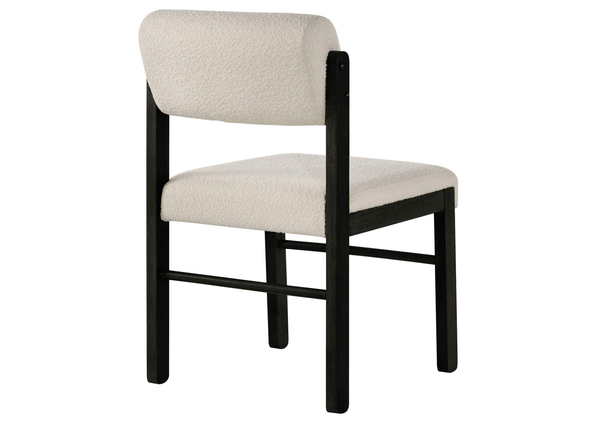 Kehoe Upholstered Dining Side Chair Cream and Black (Set of 2) image 8