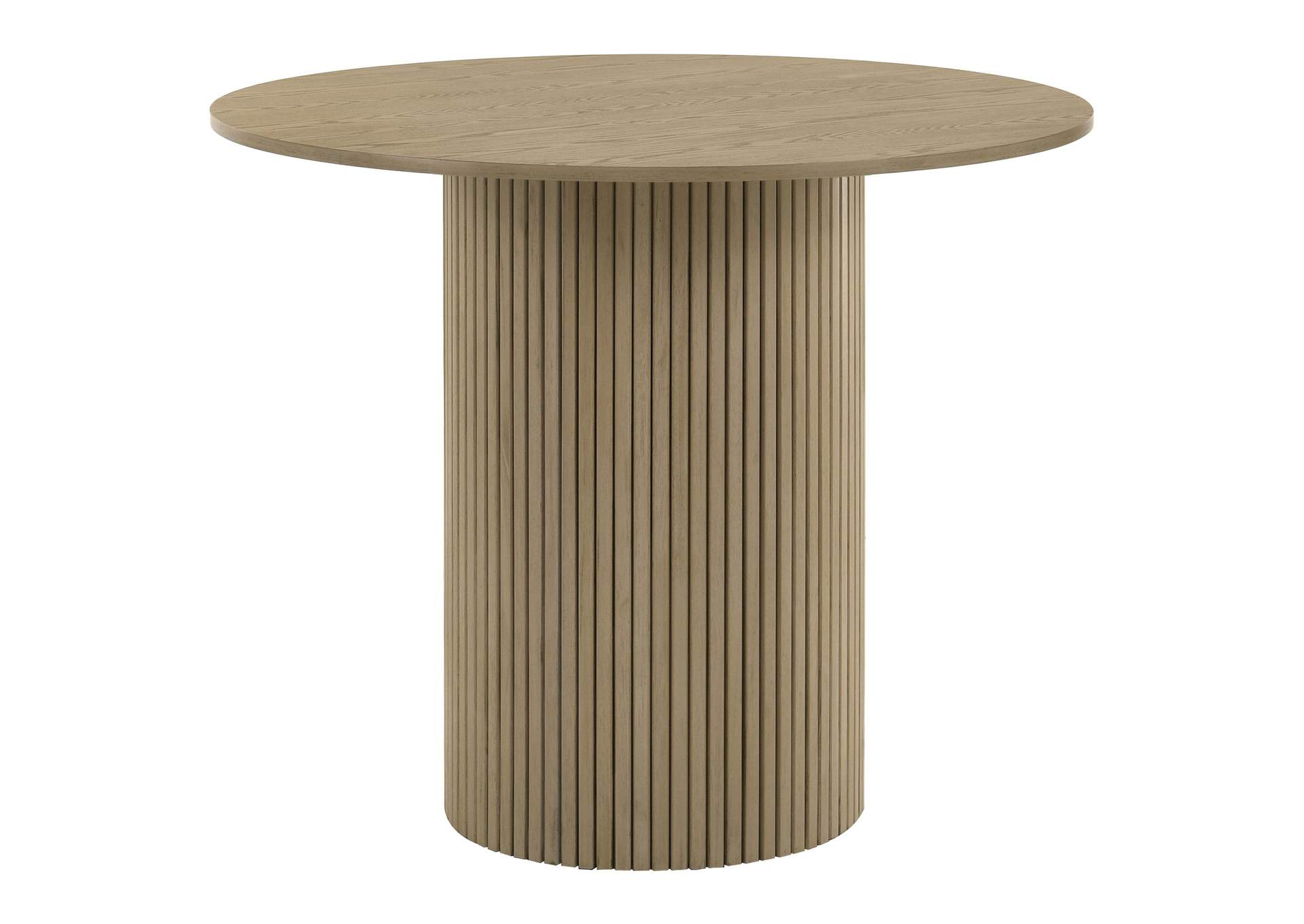 Hamlyn 43-inch Round Wood Counter Height Dining Table Natural Oak image 1