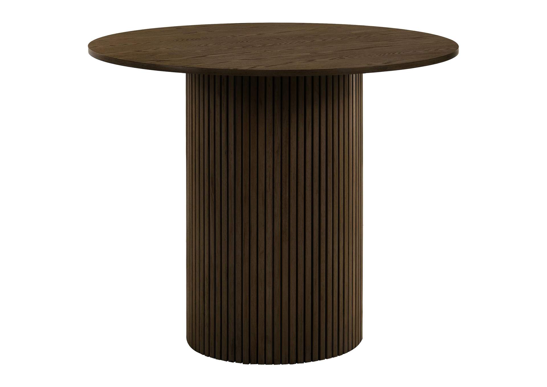 Hamlyn 43-inch Round Wood Counter Height Dining Table Walnut image 1