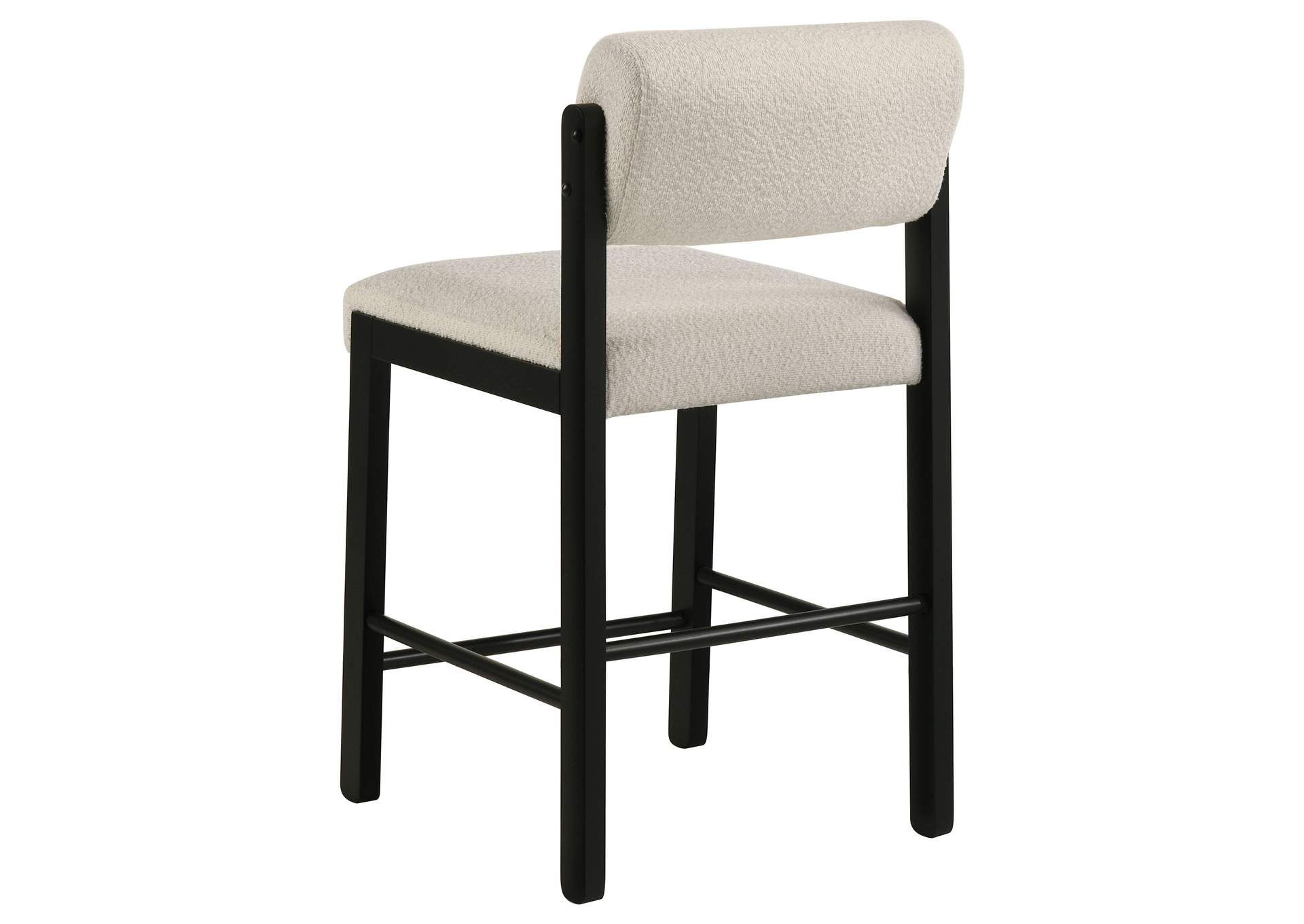Kehoe Upholstered Counter Height Chair Cream and Black (Set of 2) image 8