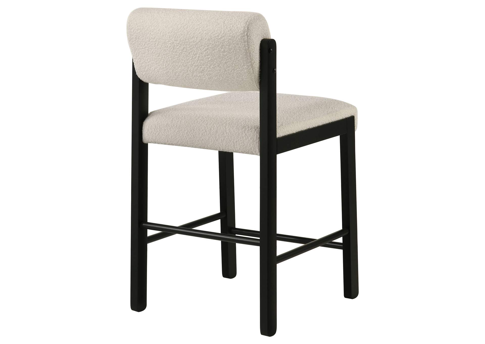 Kehoe Upholstered Counter Height Chair Cream and Black (Set of 2) image 9
