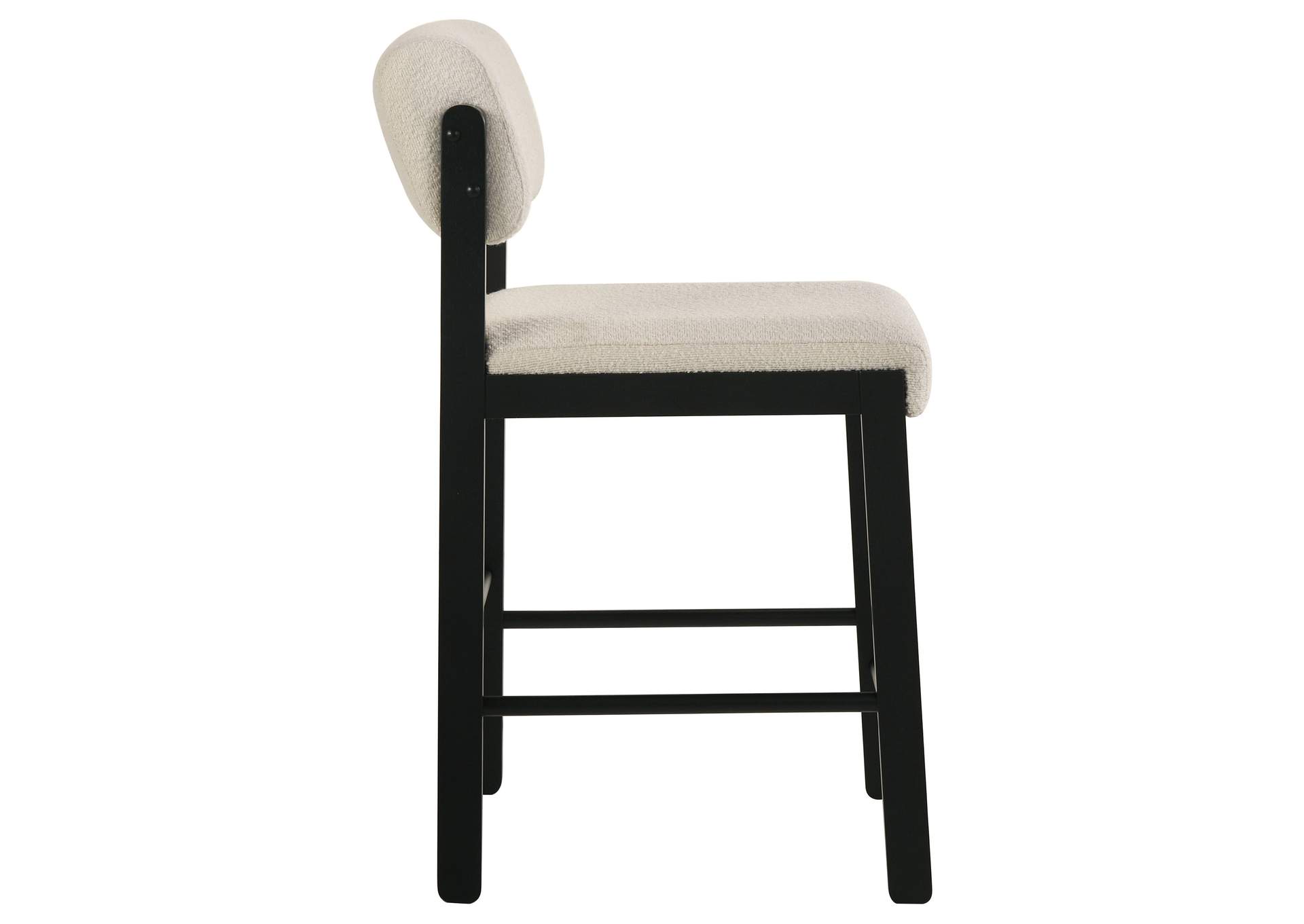 Kehoe Upholstered Counter Height Chair Cream and Black (Set of 2) image 10
