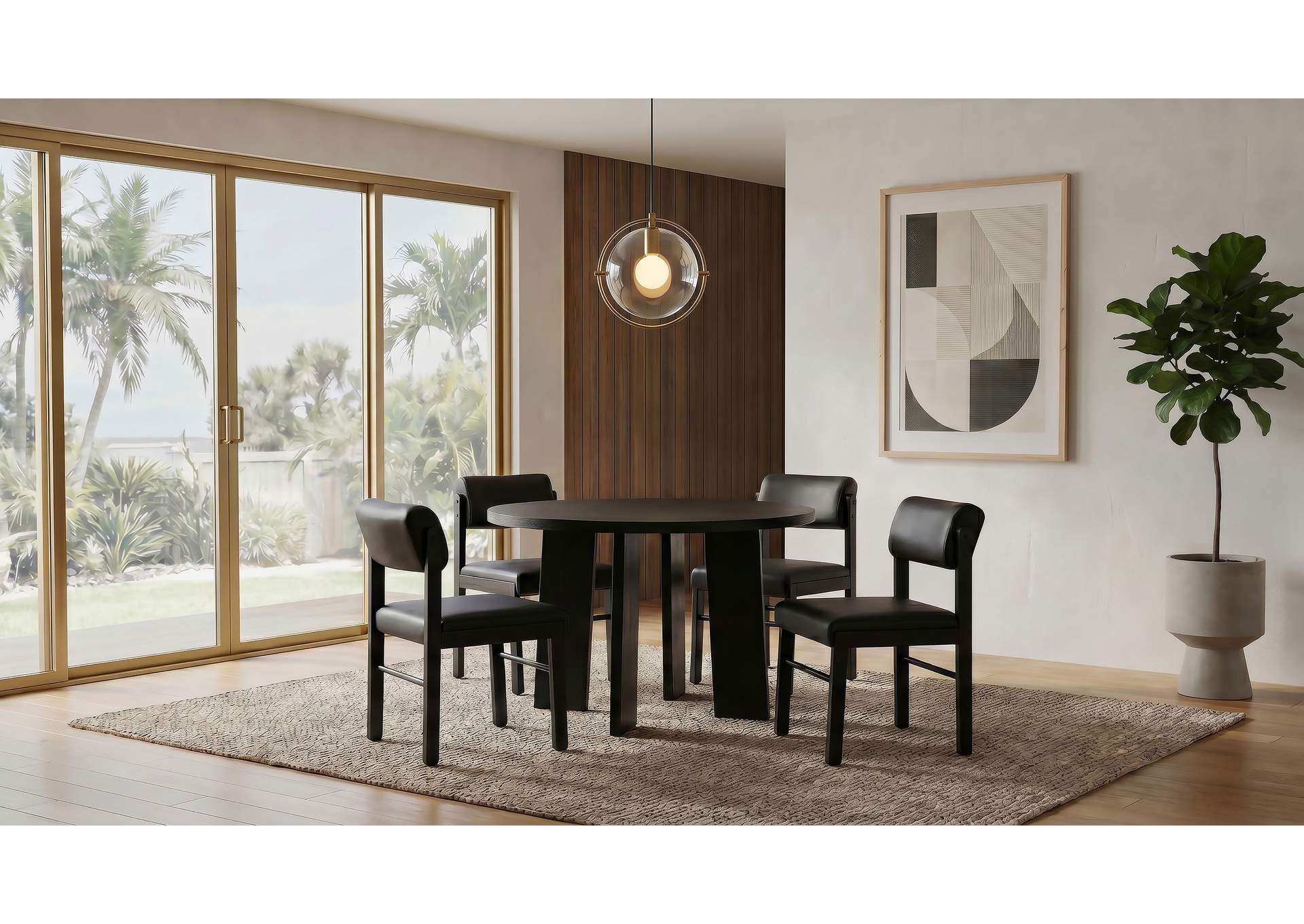 Strouse 5-piece Dining Set Black image 1