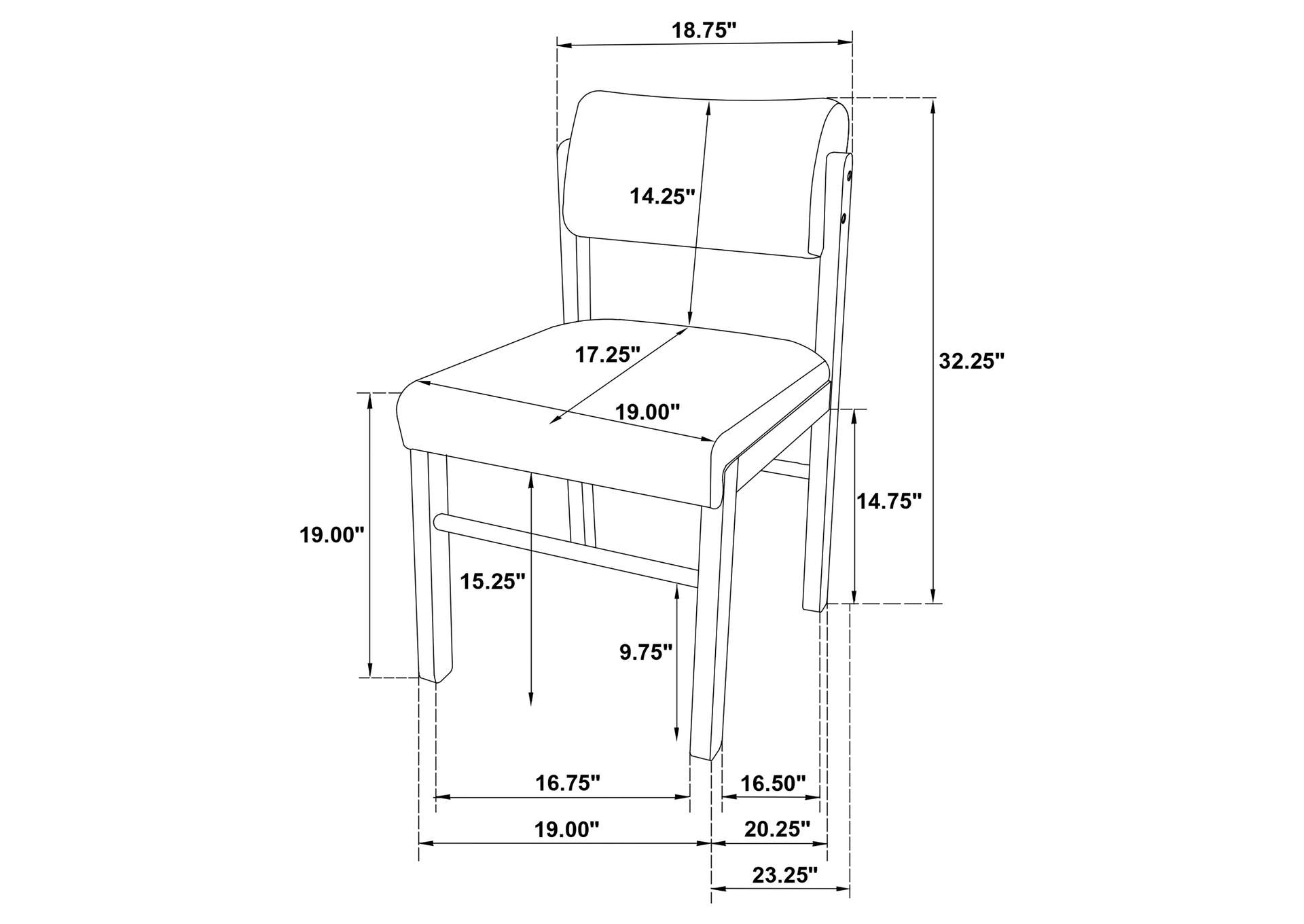Strouse 5-piece Dining Set Black image 15