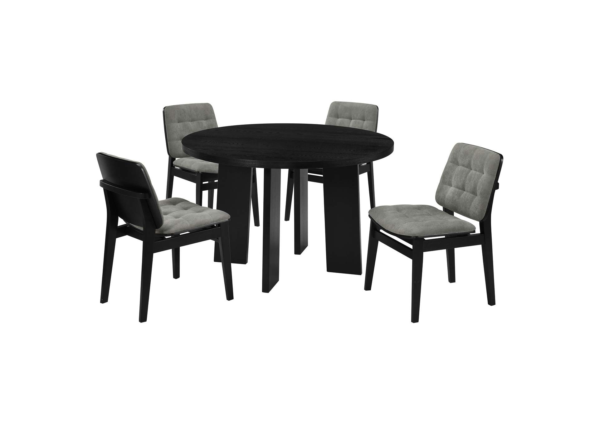 Strouse 5-piece Dining Set Grey and Black image 1