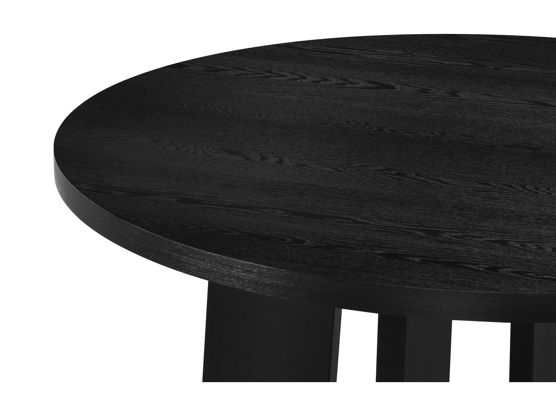 Strouse 47-inch Round Wood Dining Room Table Black image 5