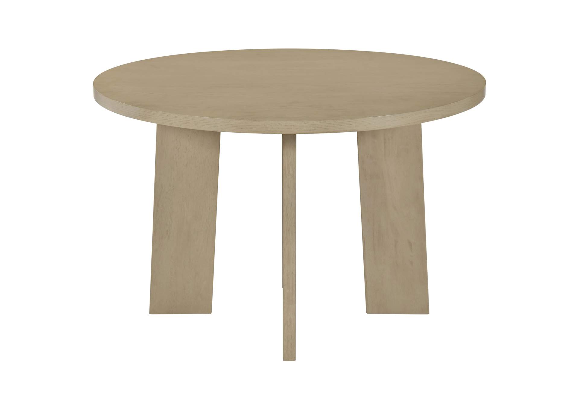 Strouse 47-inch Round Wood Dining Room Table Natural Oak image 3