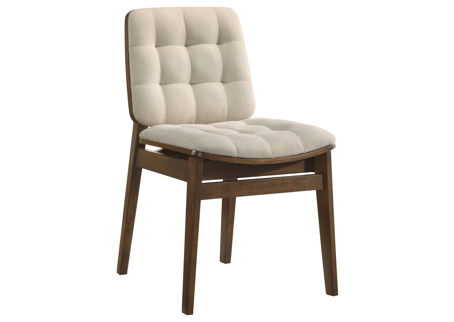 Strouse 5-piece Dining Set Cream and Walnut image 9