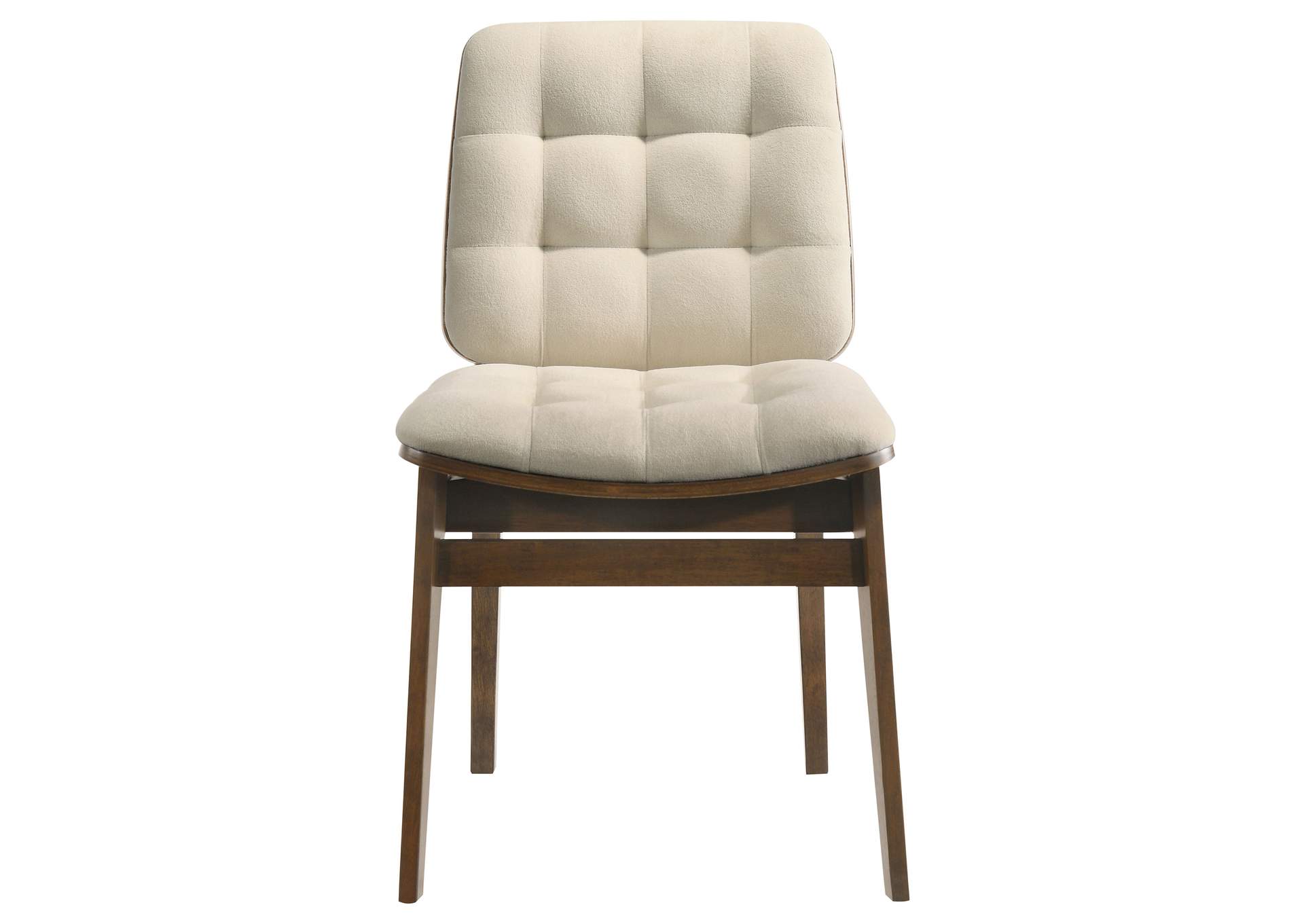 Strouse 5-piece Dining Set Cream and Walnut image 10