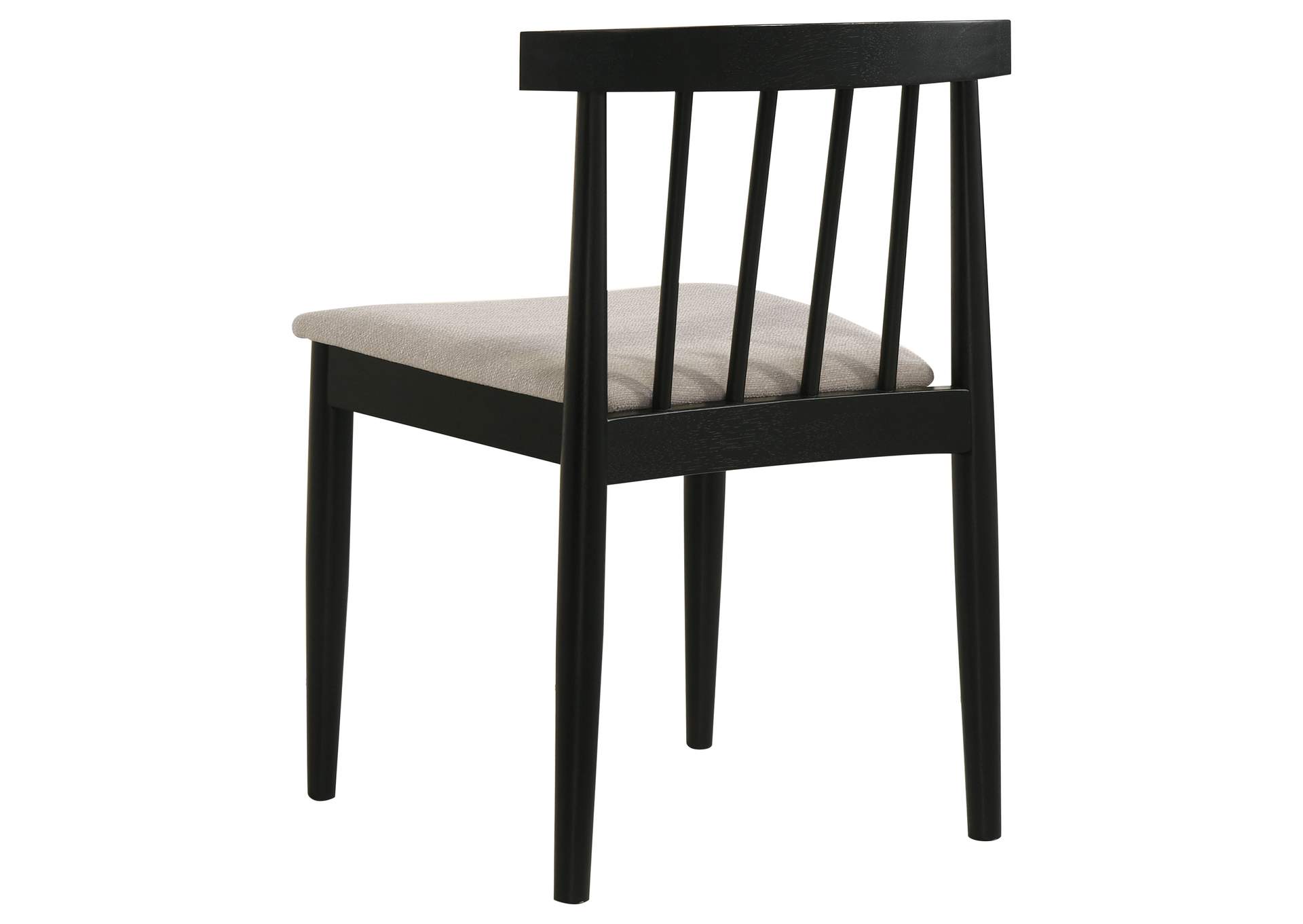 Cullen Dining Side Chair Upholstered Seat Black (Set of 2) image 8