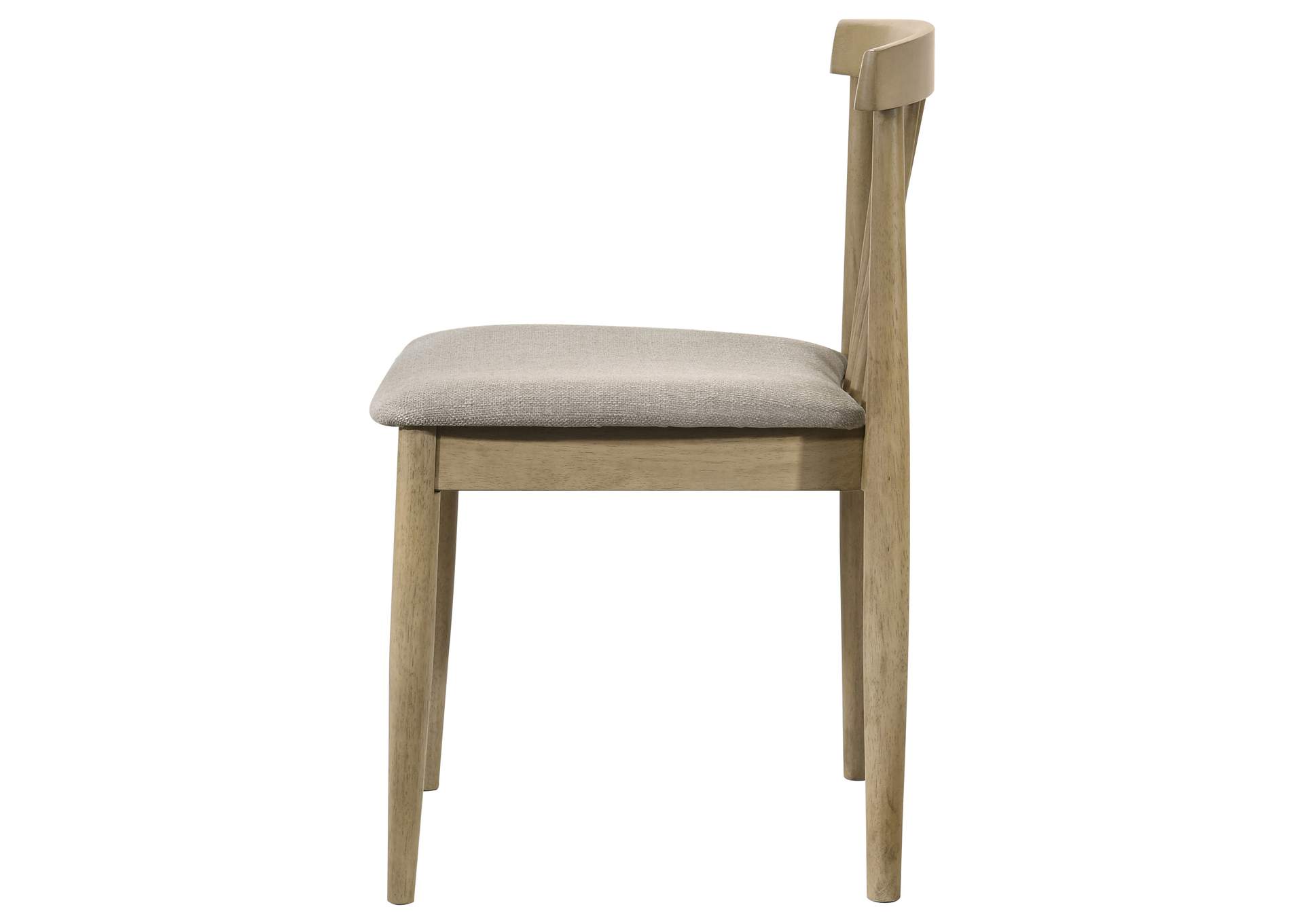 Cullen Dining Side Chair Upholstered Seat Natural Oak (Set of 2) image 7