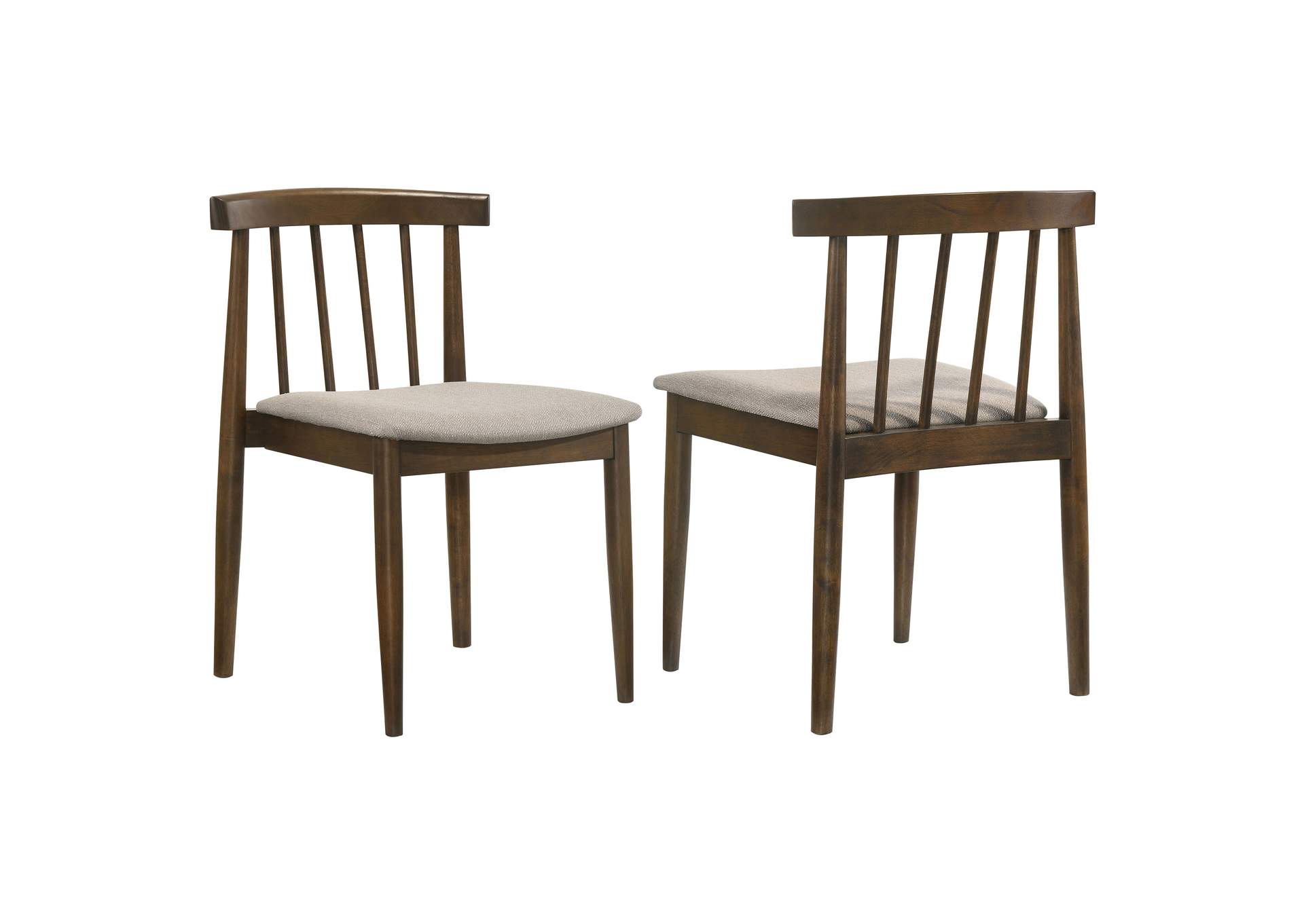 Cullen Dining Side Chair Upholstered Seat Dark Walnut (Set of 2) image 1