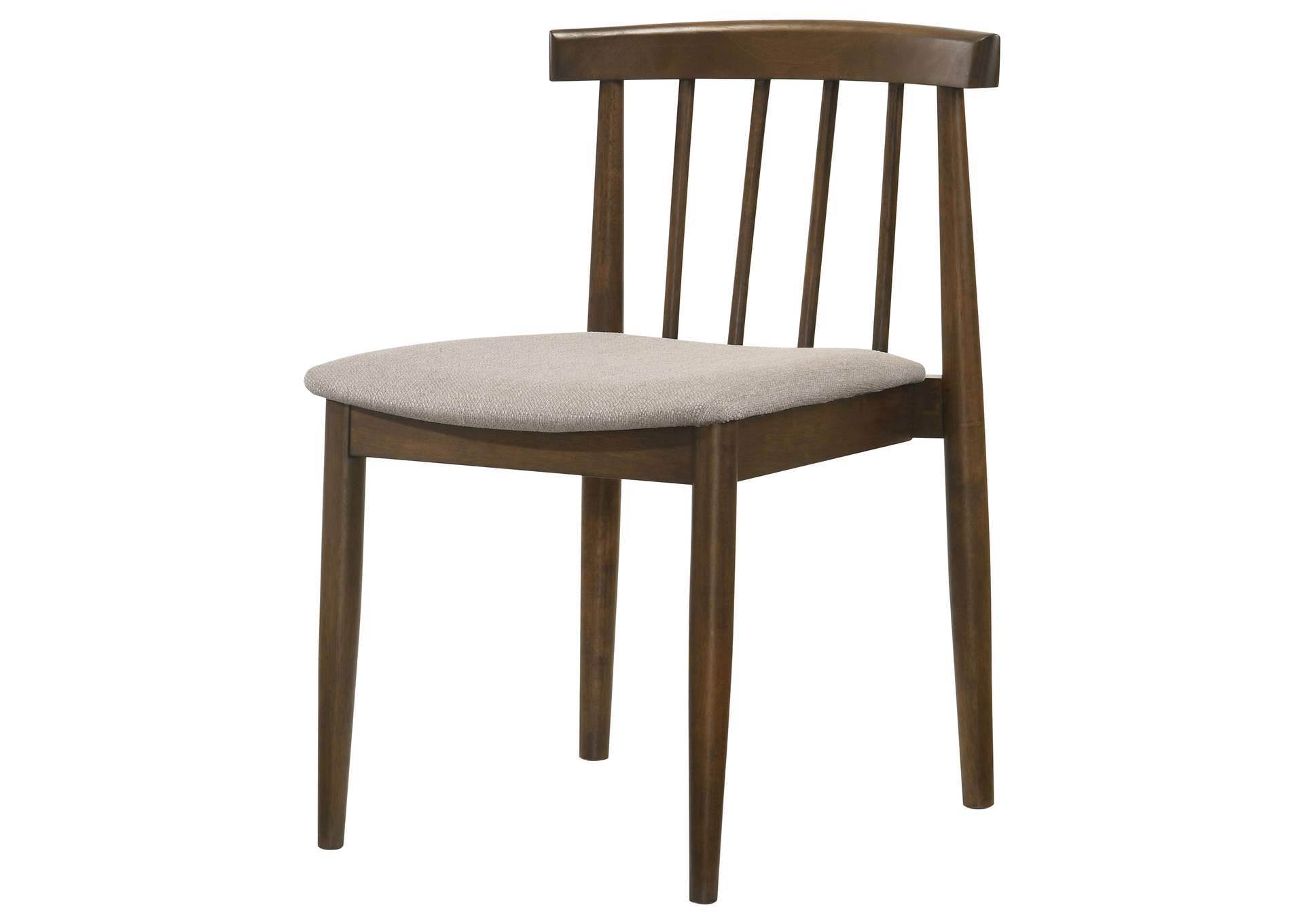 Cullen Dining Side Chair Upholstered Seat Dark Walnut (Set of 2) image 6