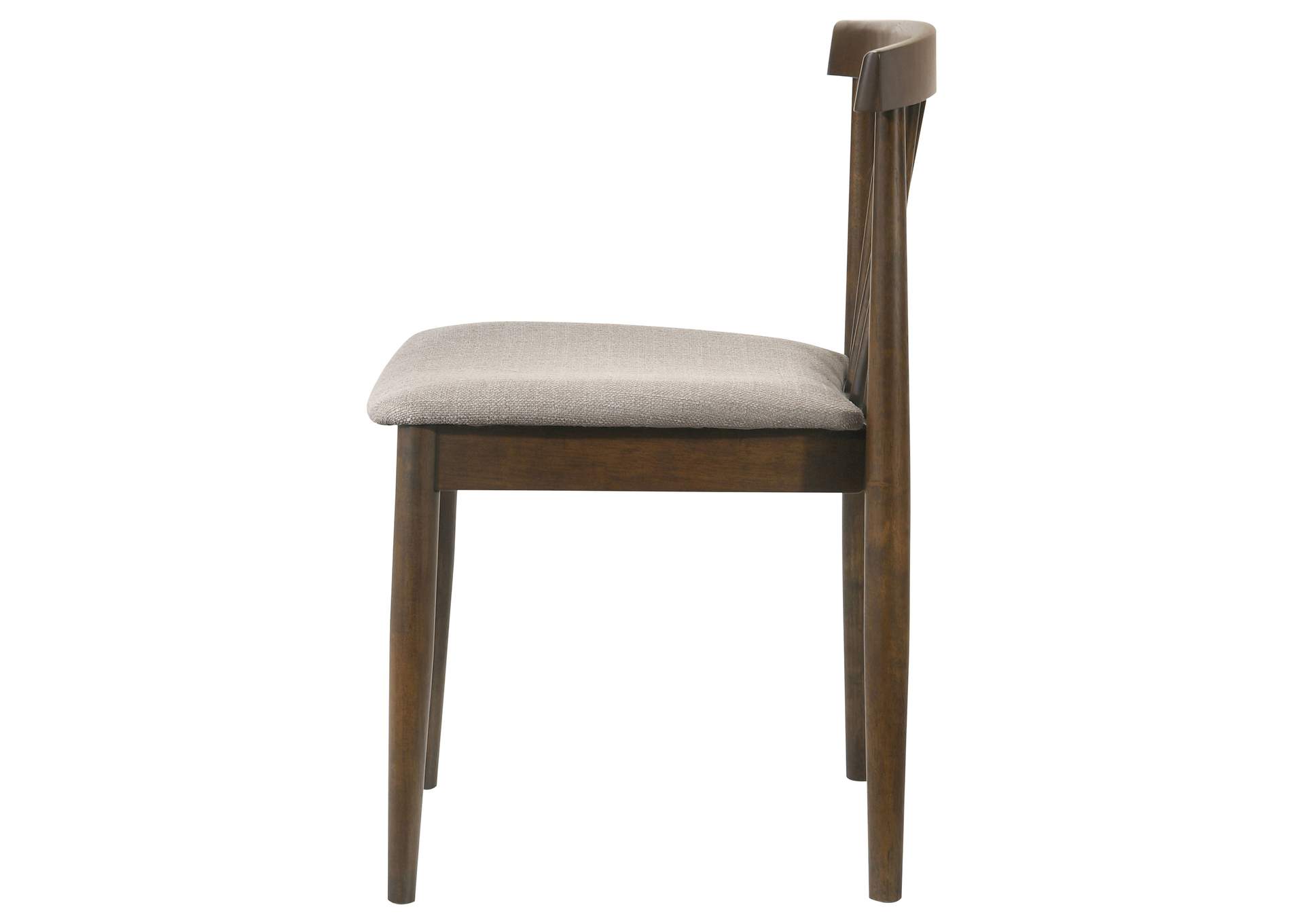 Cullen Dining Side Chair Upholstered Seat Dark Walnut (Set of 2) image 7