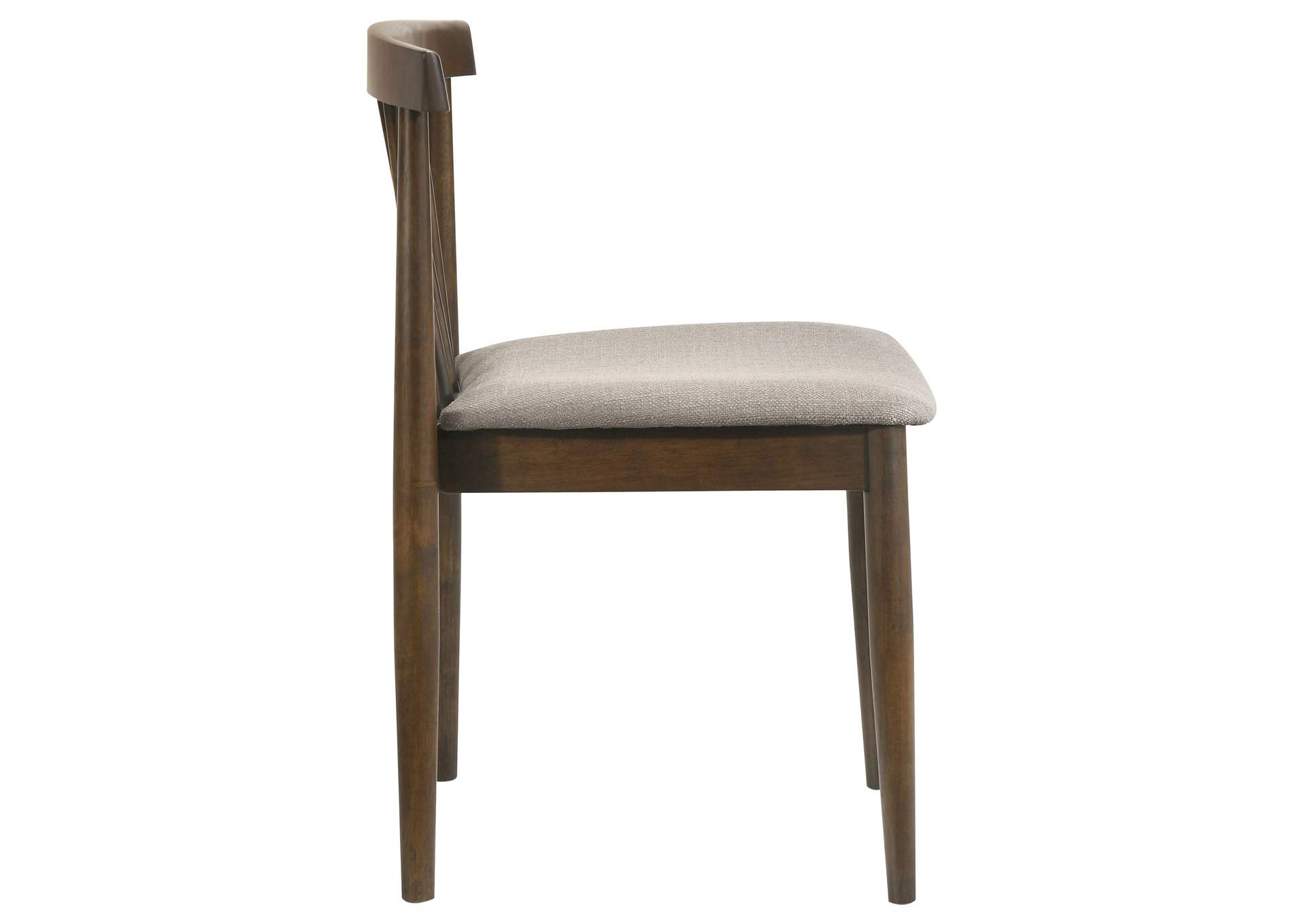 Cullen Dining Side Chair Upholstered Seat Dark Walnut (Set of 2) image 10