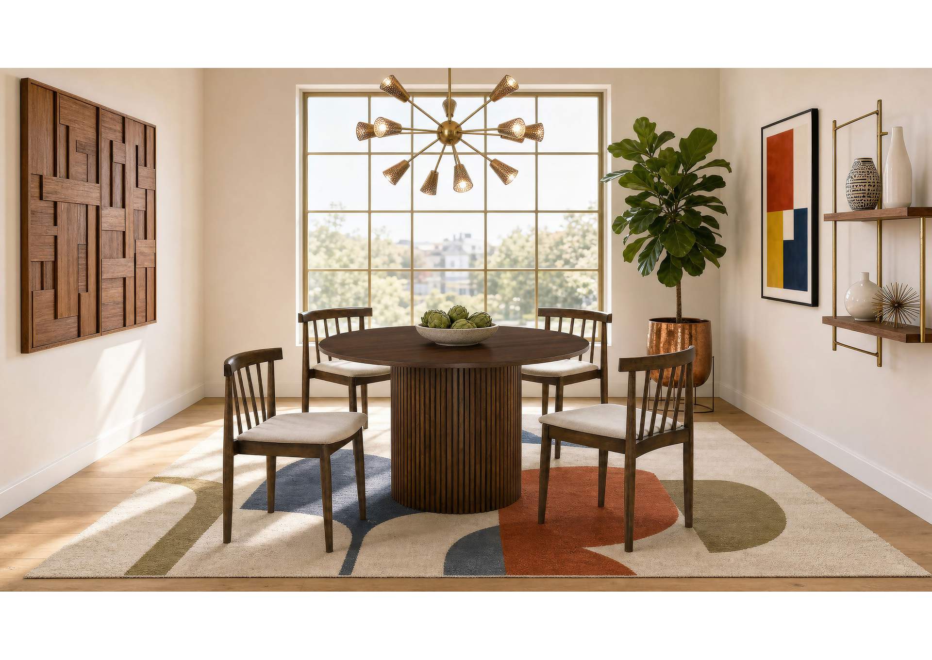 Cullen Dining Side Chair Upholstered Seat Walnut (Set of 2) image 15