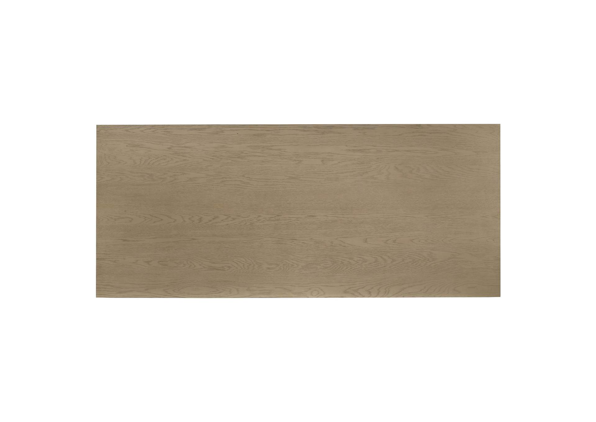 Decker 7-piece 82-inch Rectangular Dining Set Black and Natural Oak image 7