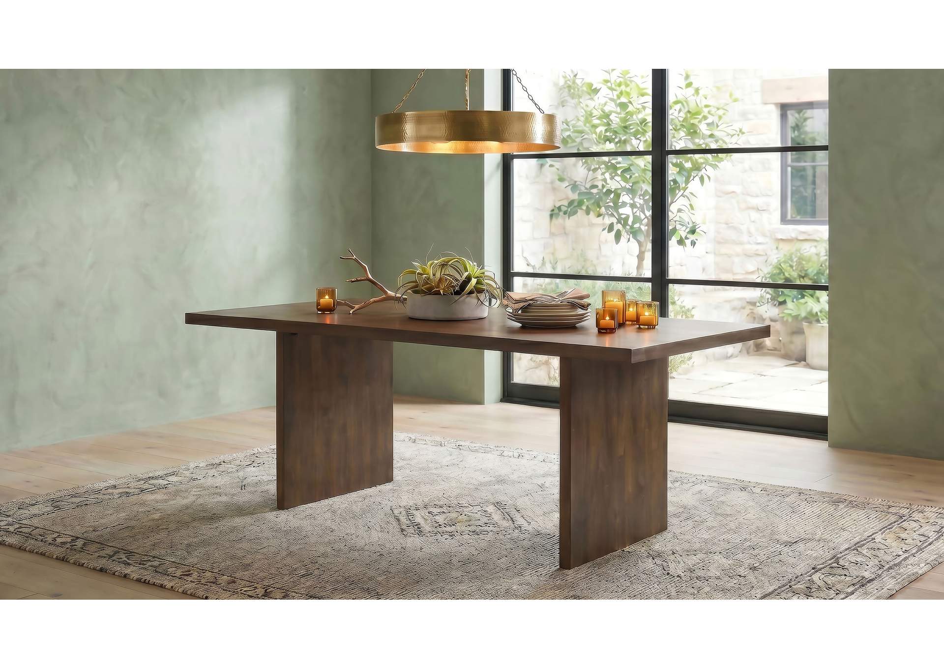 Decker 82-inch Rectangular Wood Dining Table Walnut image 4