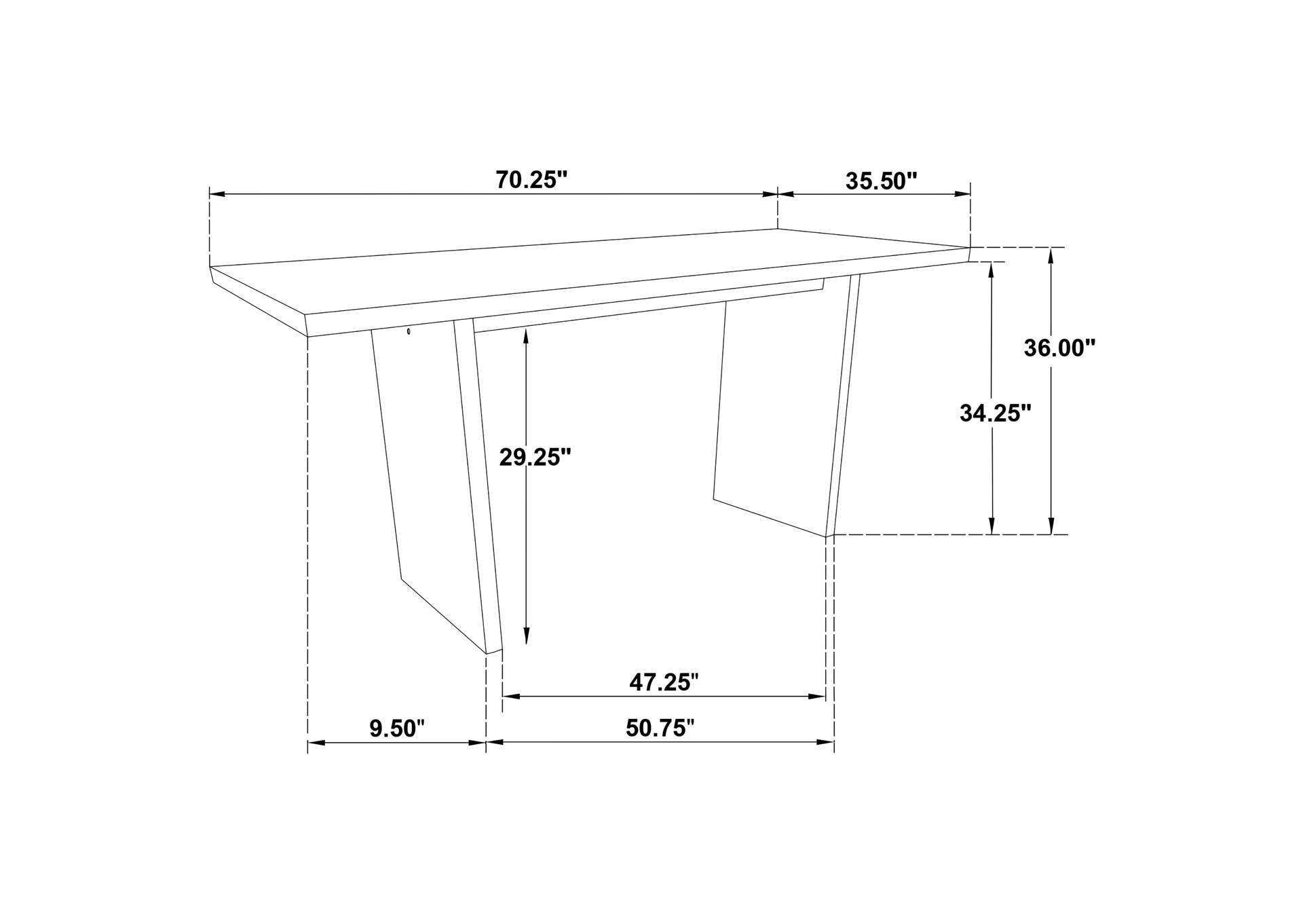 Decker 7-piece 70-inch Rectangular Counter Height Dining Set Cream and Black image 14