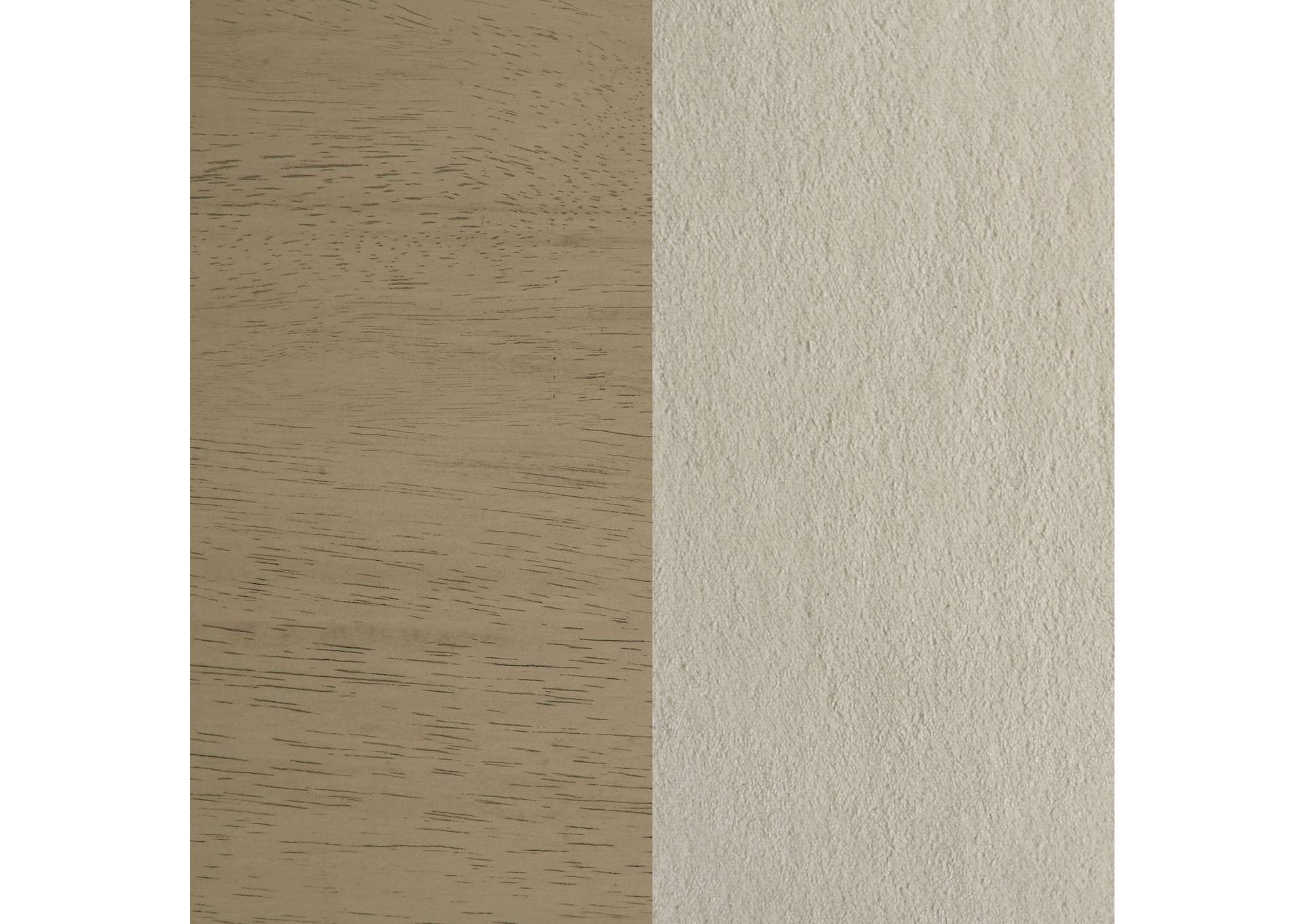 Redbridge Velvet Upholstered Counter Chair Cream and Natural Oak (Set of 2) image 12