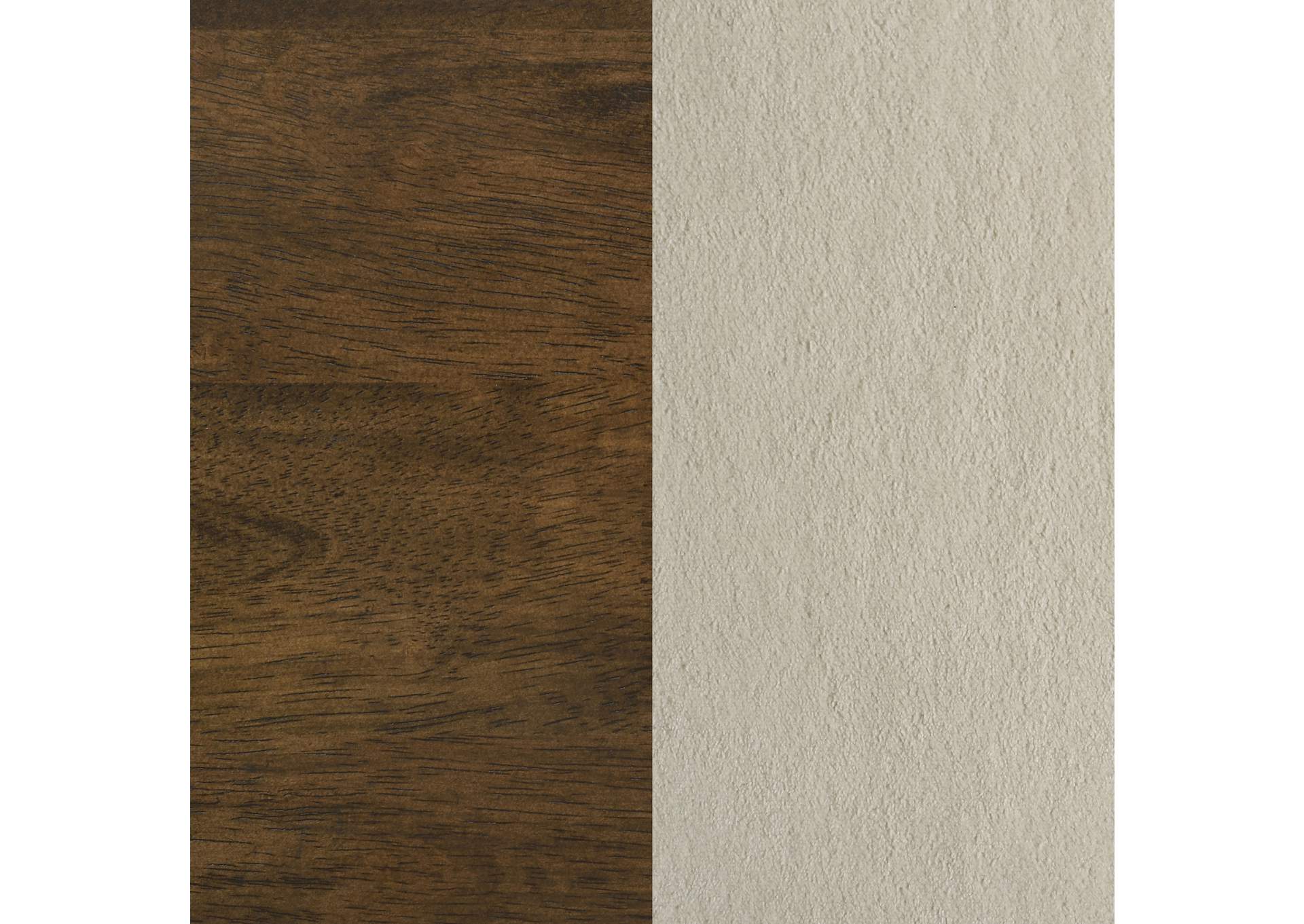 Redbridge Velvet Upholstered Counter Chair Cream and Walnut (Set of 2) image 12