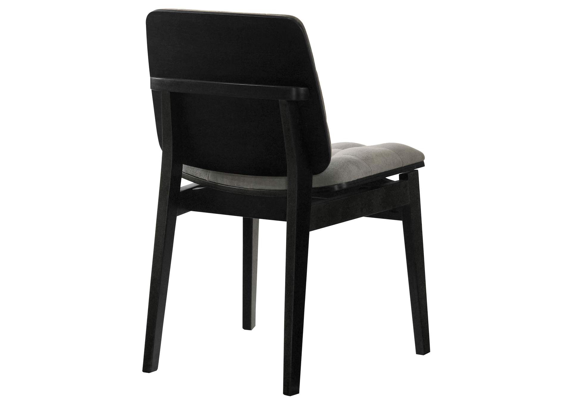 Redbridge Velvet Upholstered Side Chair Grey and Black (Set of 2) image 8
