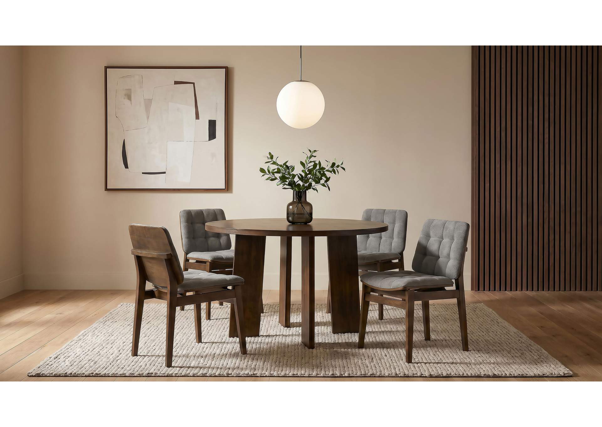 Redbridge Velvet Upholstered Side Chair Grey and Walnut (Set of 2) image 16