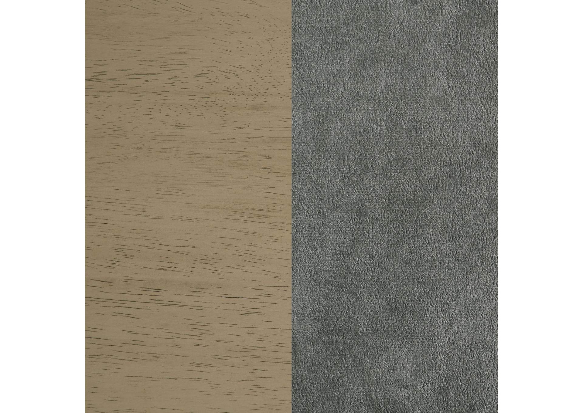 Redbridge Velvet Upholstered Counter Chair Grey and Natural Oak (Set of 2) image 12