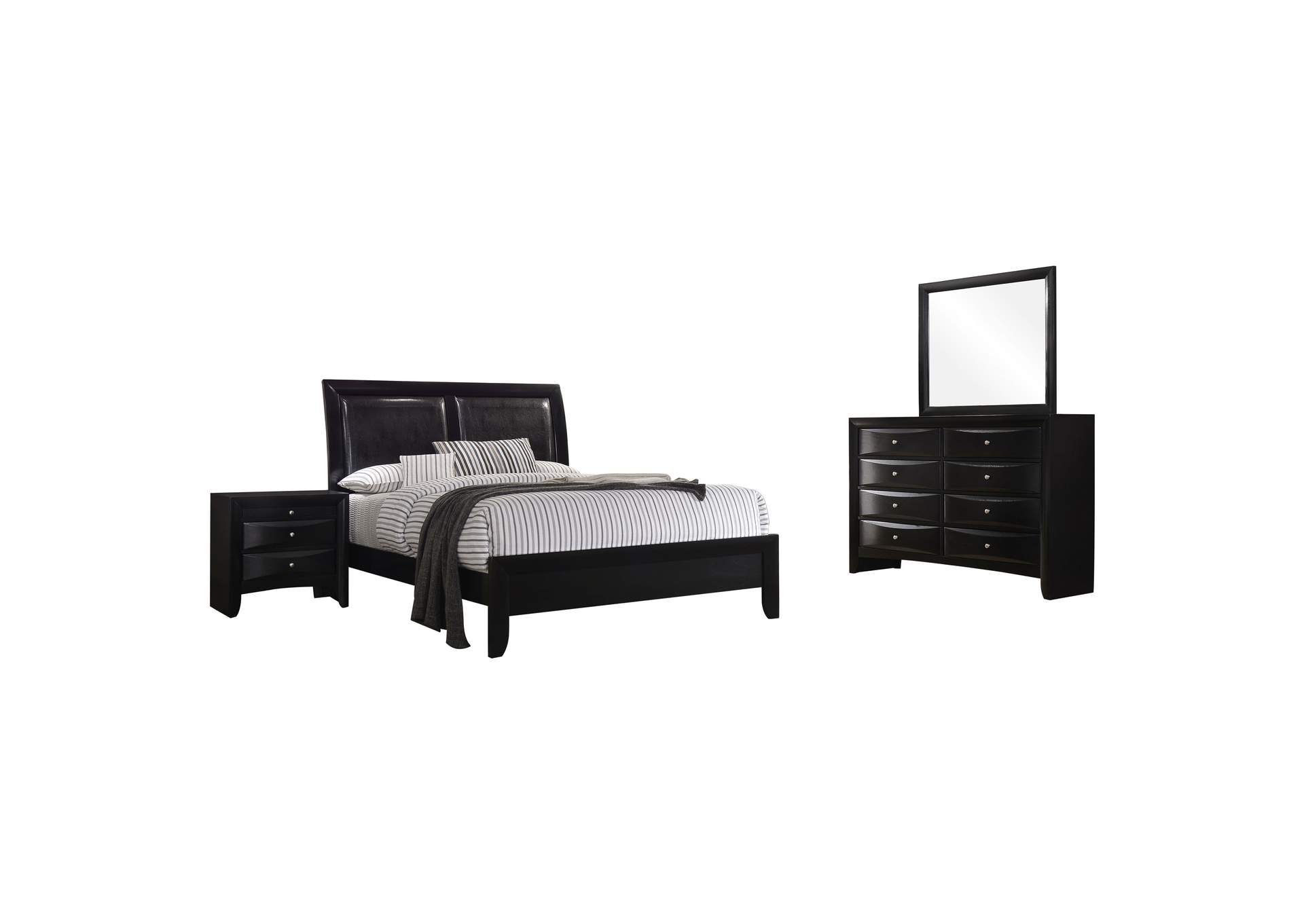 Briana 4-piece Eastern King Bedroom Set Black