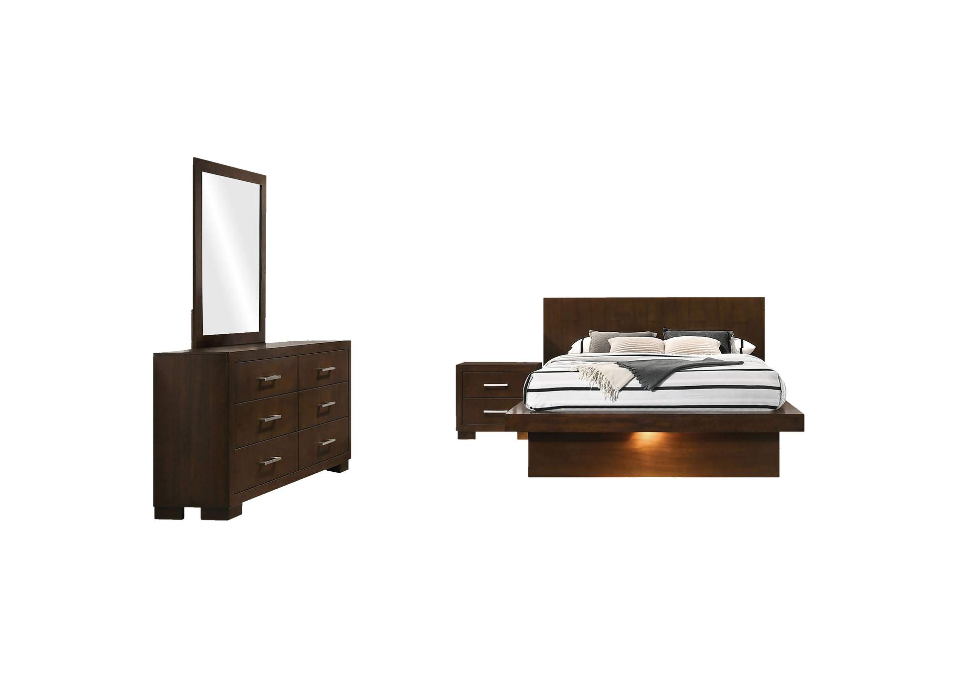 Jessica Minimalistic Platform Bedroom Set