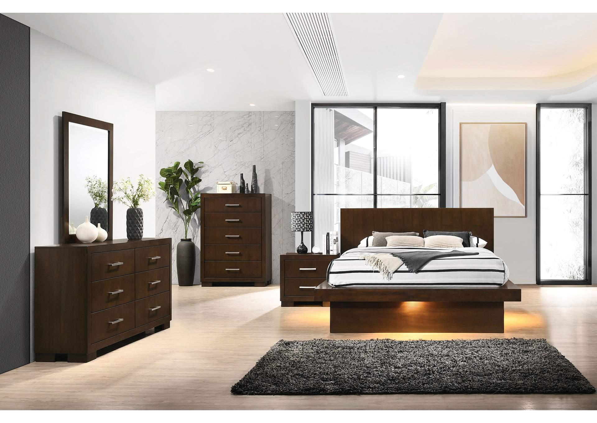 Jessica Minimalistic Platform Bedroom Set