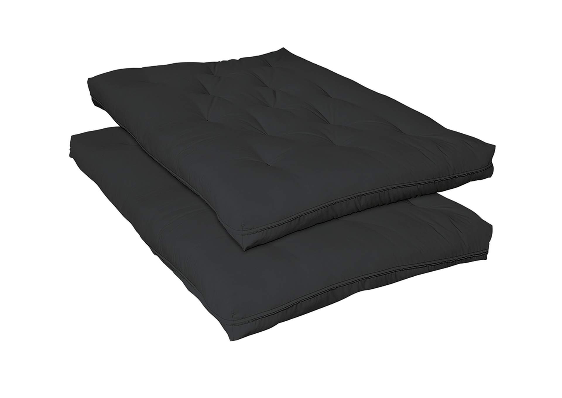 9-inch Premium Innerspring Futon Pad Black