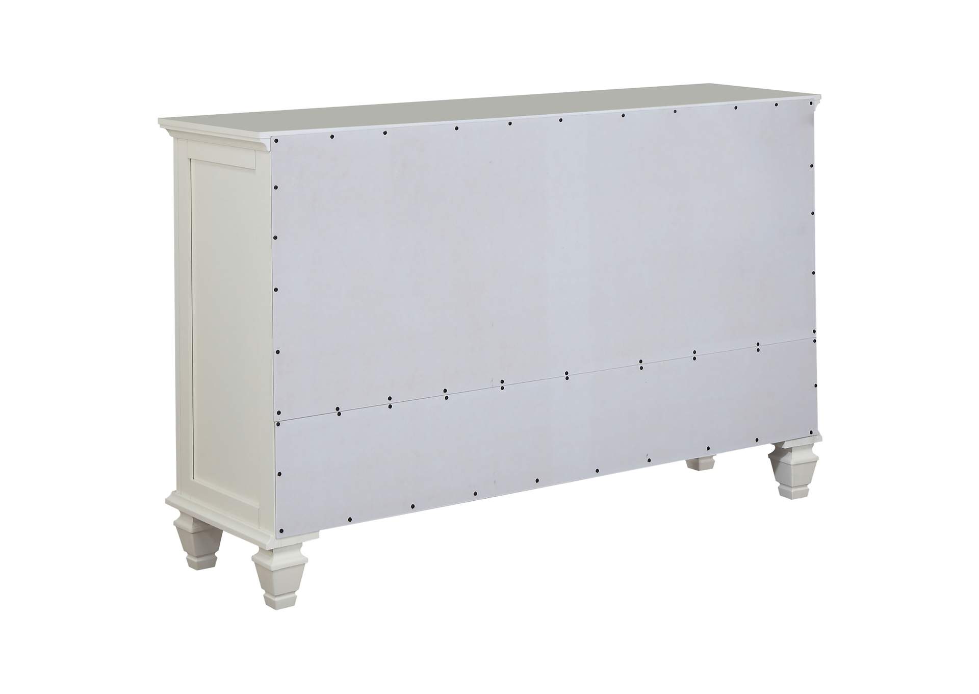 Sandy Beach 5-piece Queen Bedroom Set Cream White