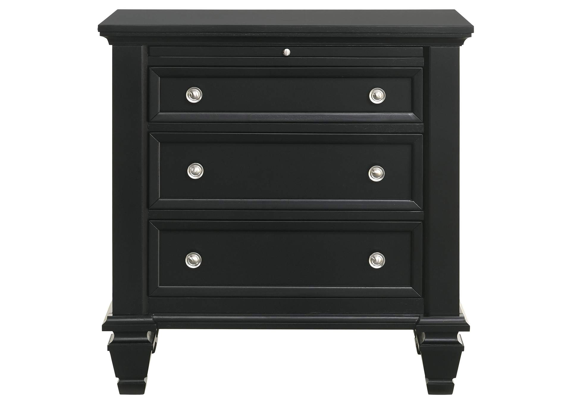 Sandy Beach 4-piece Queen Bedroom Set Black