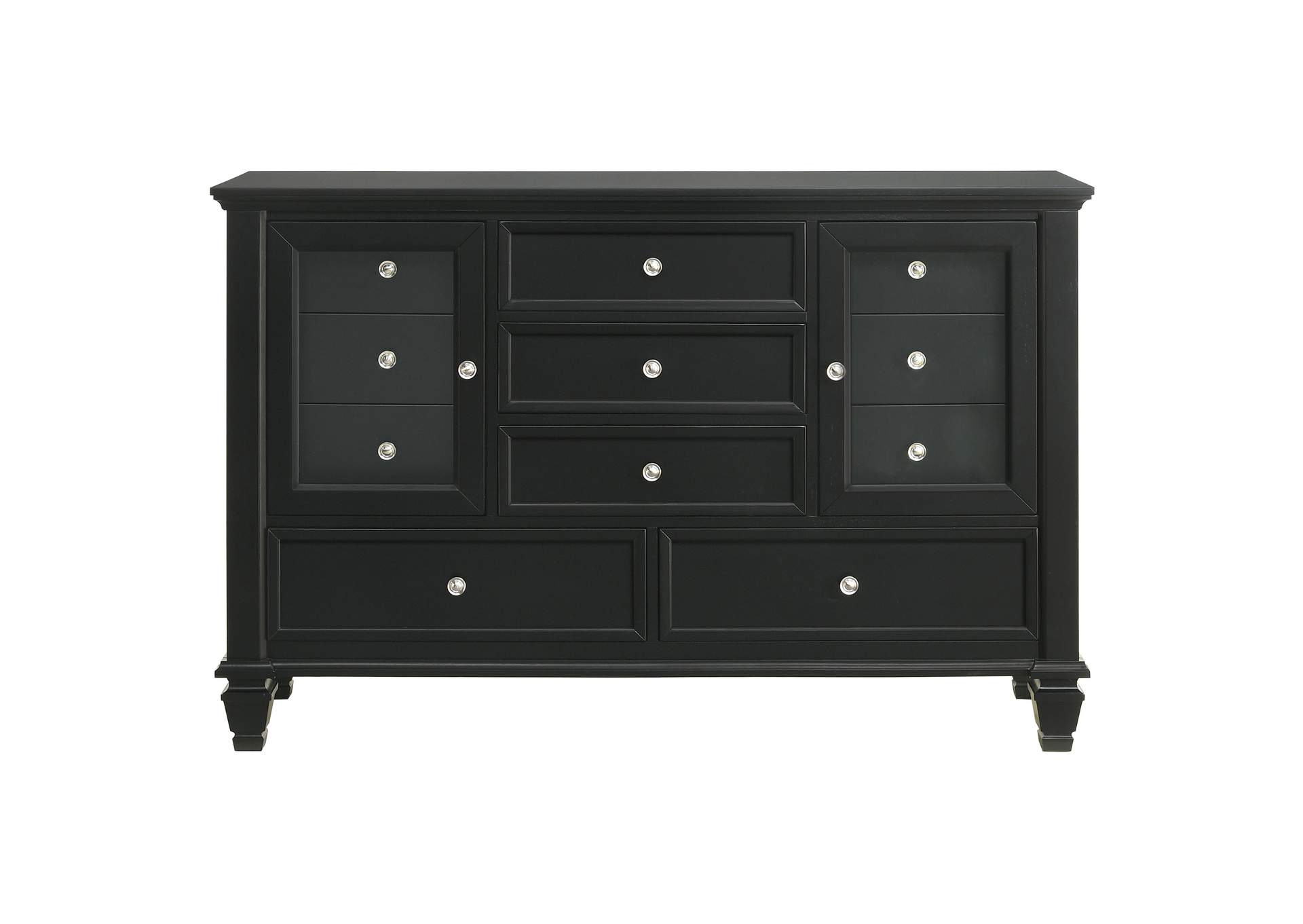 Sandy Beach 5-piece Queen Bedroom Set Black