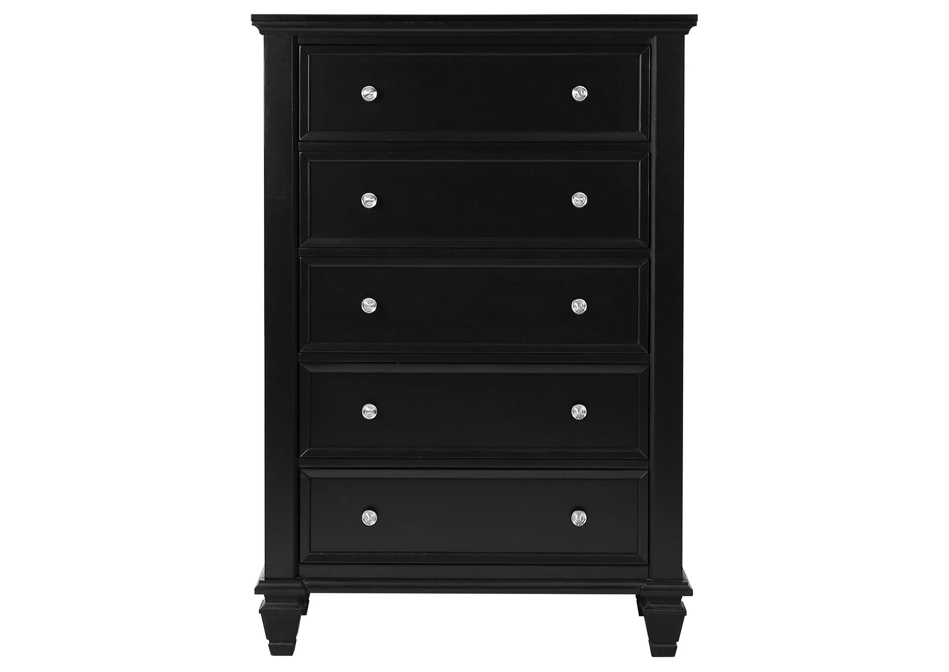 Sandy Beach 5-piece Queen Bedroom Set Black