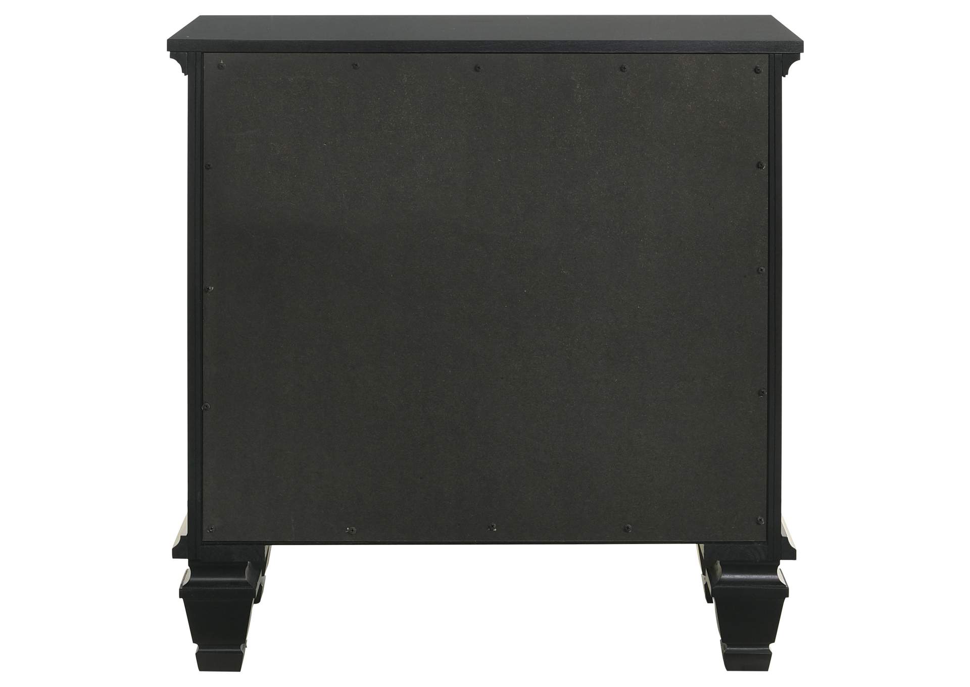 Sandy Beach 3-drawer Nightstand Black