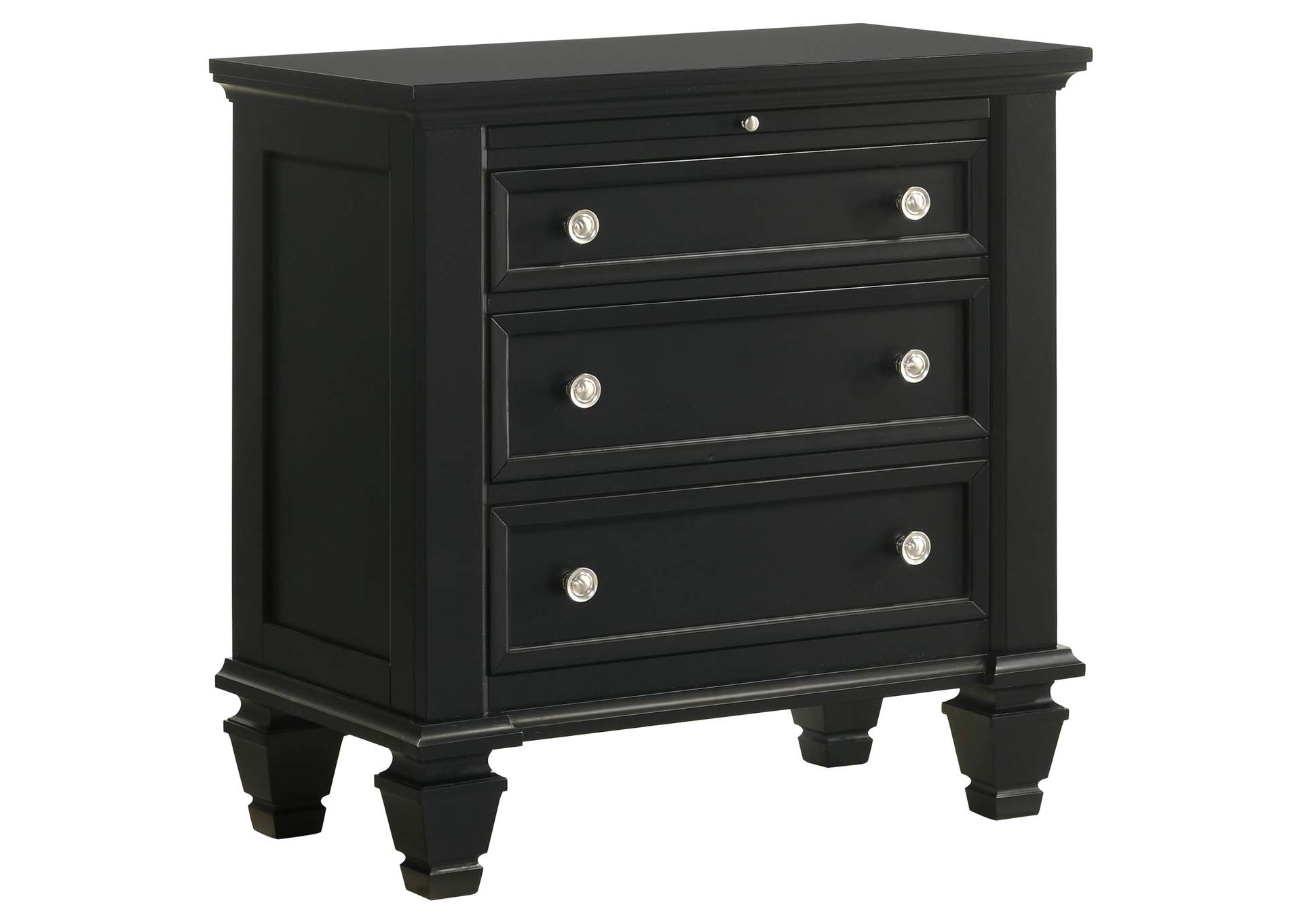 Sandy Beach 4-piece Queen Bedroom Set Black